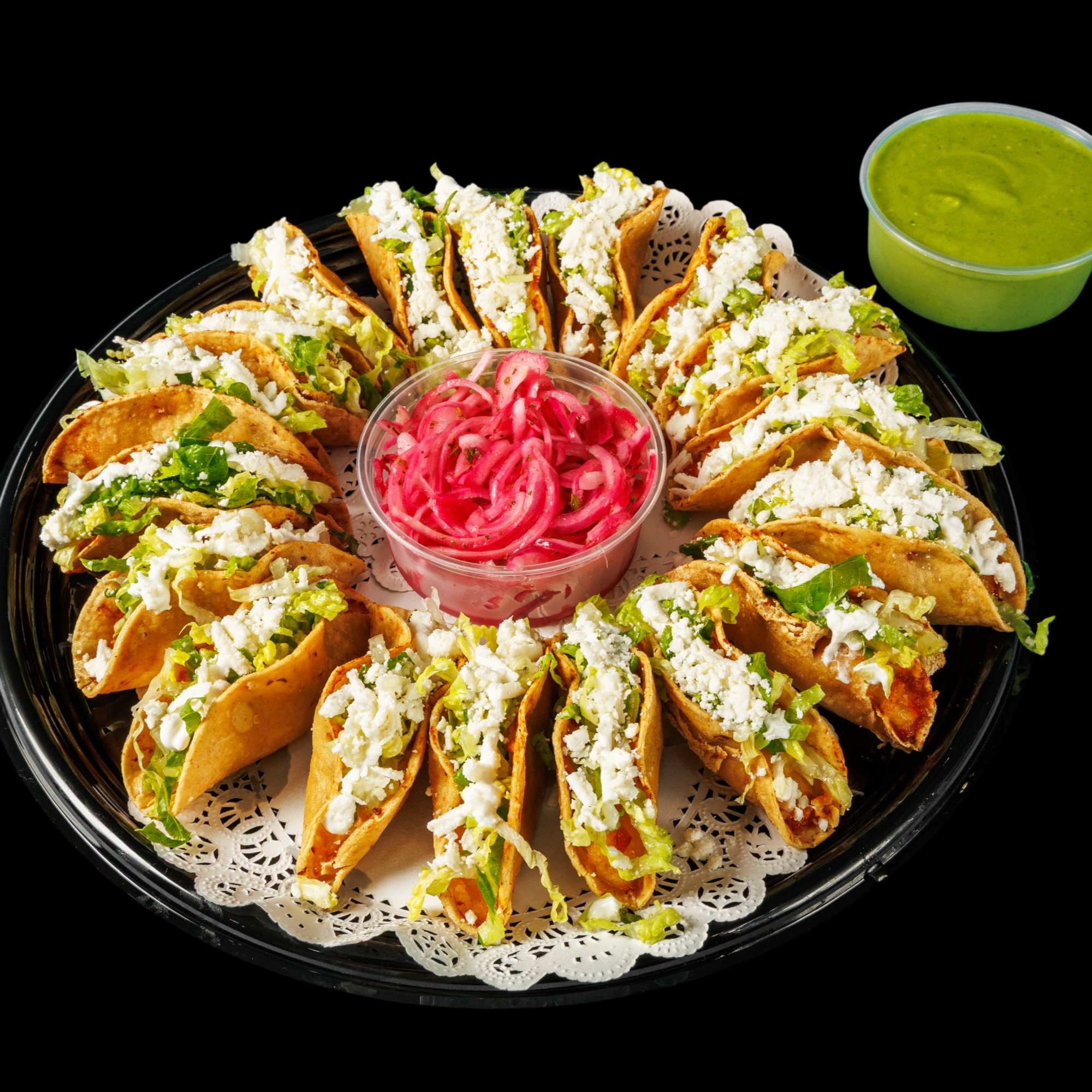 18 Crispy Tacos Party Tray (Chicken & Potato)