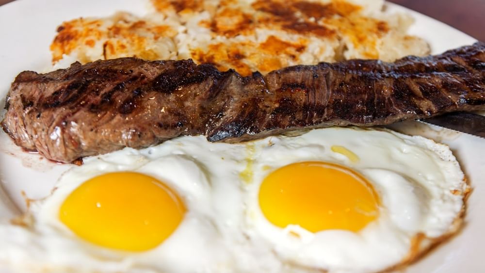 Skirt Steak and Eggs