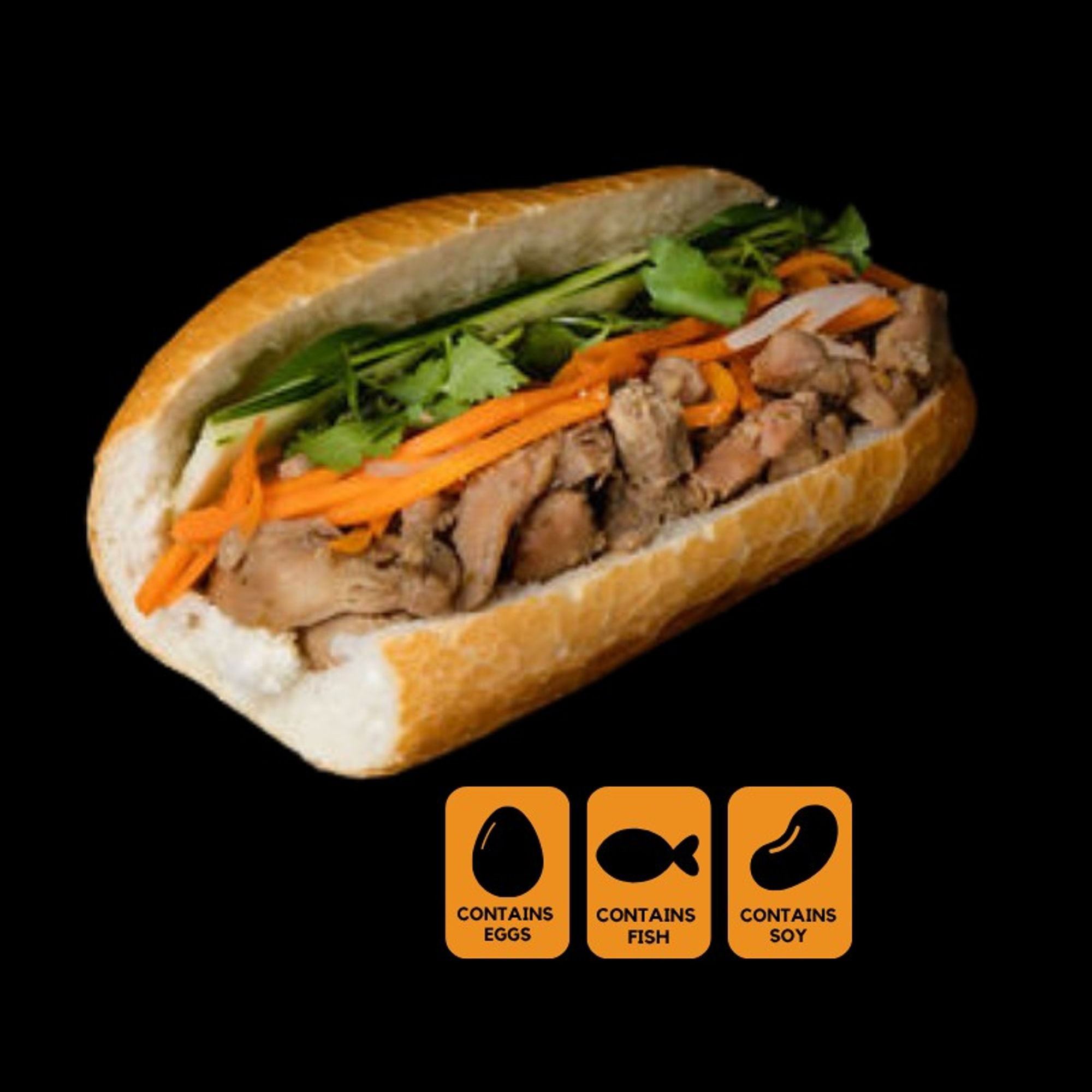 Pasture Raised Lemongrass Chicken Banh Mi