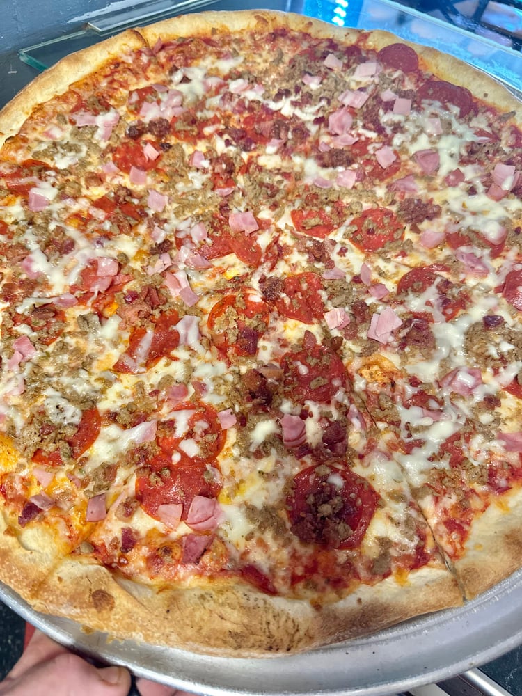 14" Mammoth Meat Pizza