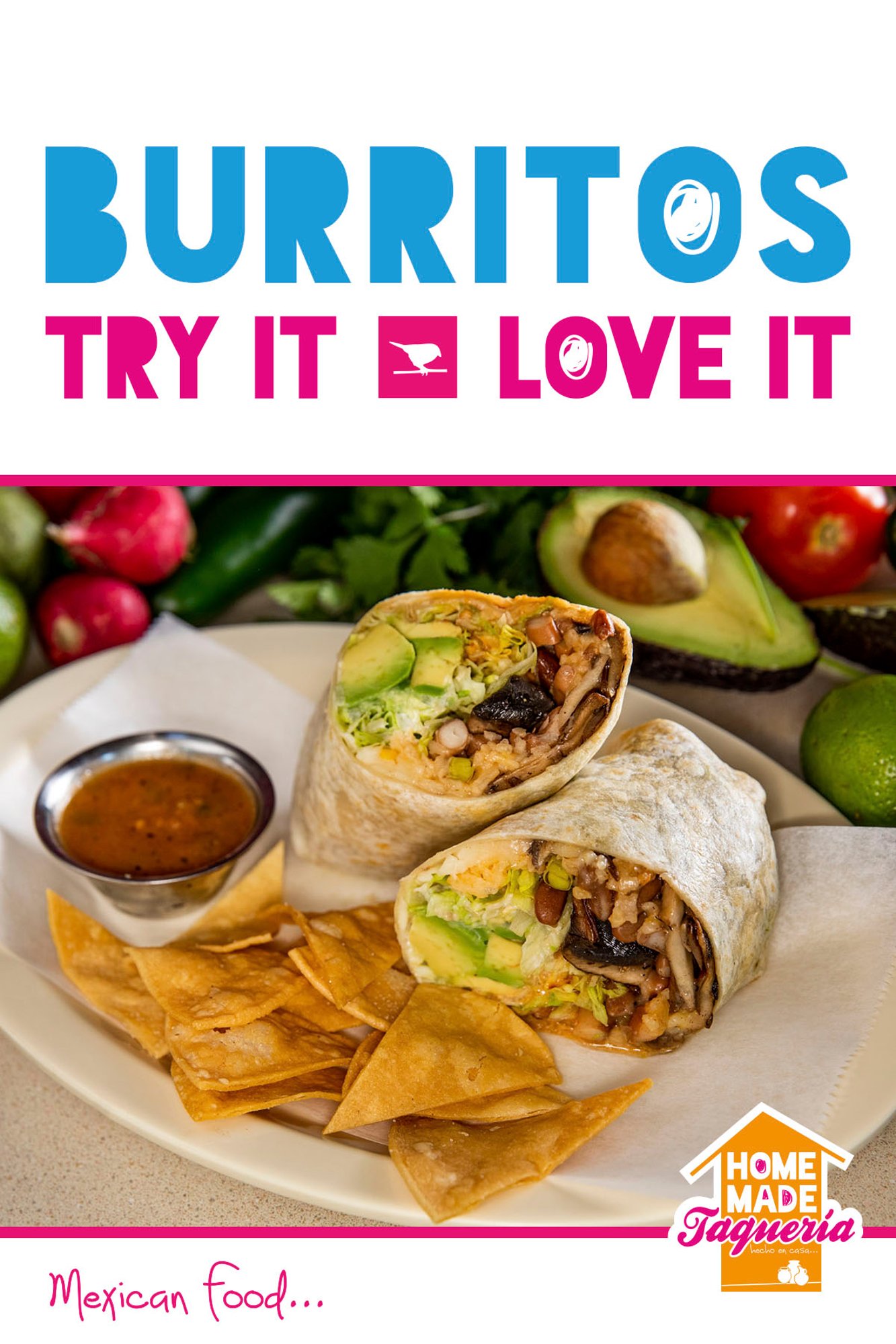 Steak & Mushrooms Burrito