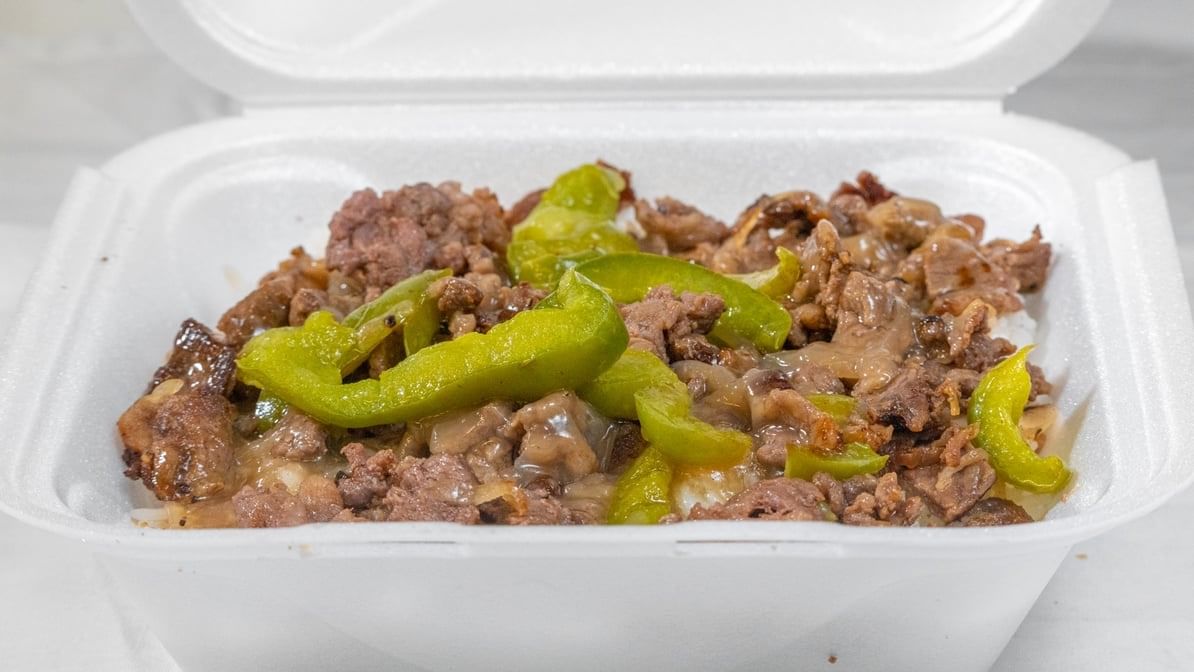 Pepper Steak with White Rice