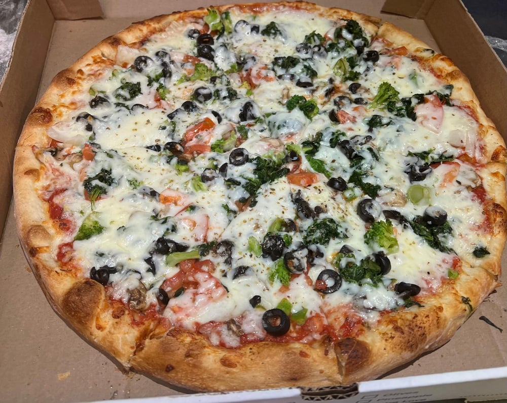 12" Gluten Free 3. Vegetarian