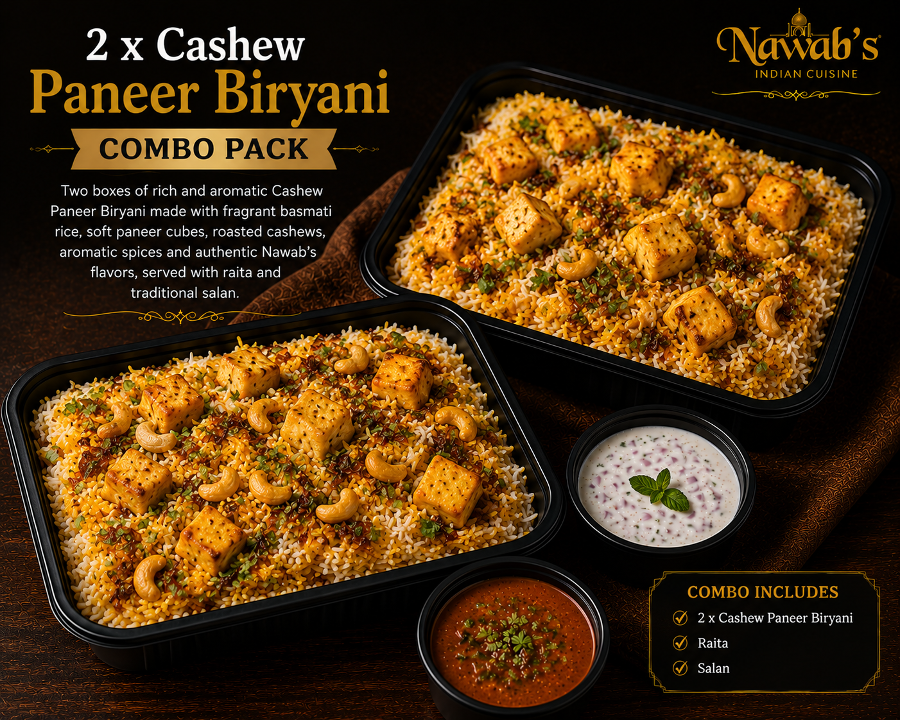2 x Cashew Paneer Biryani
