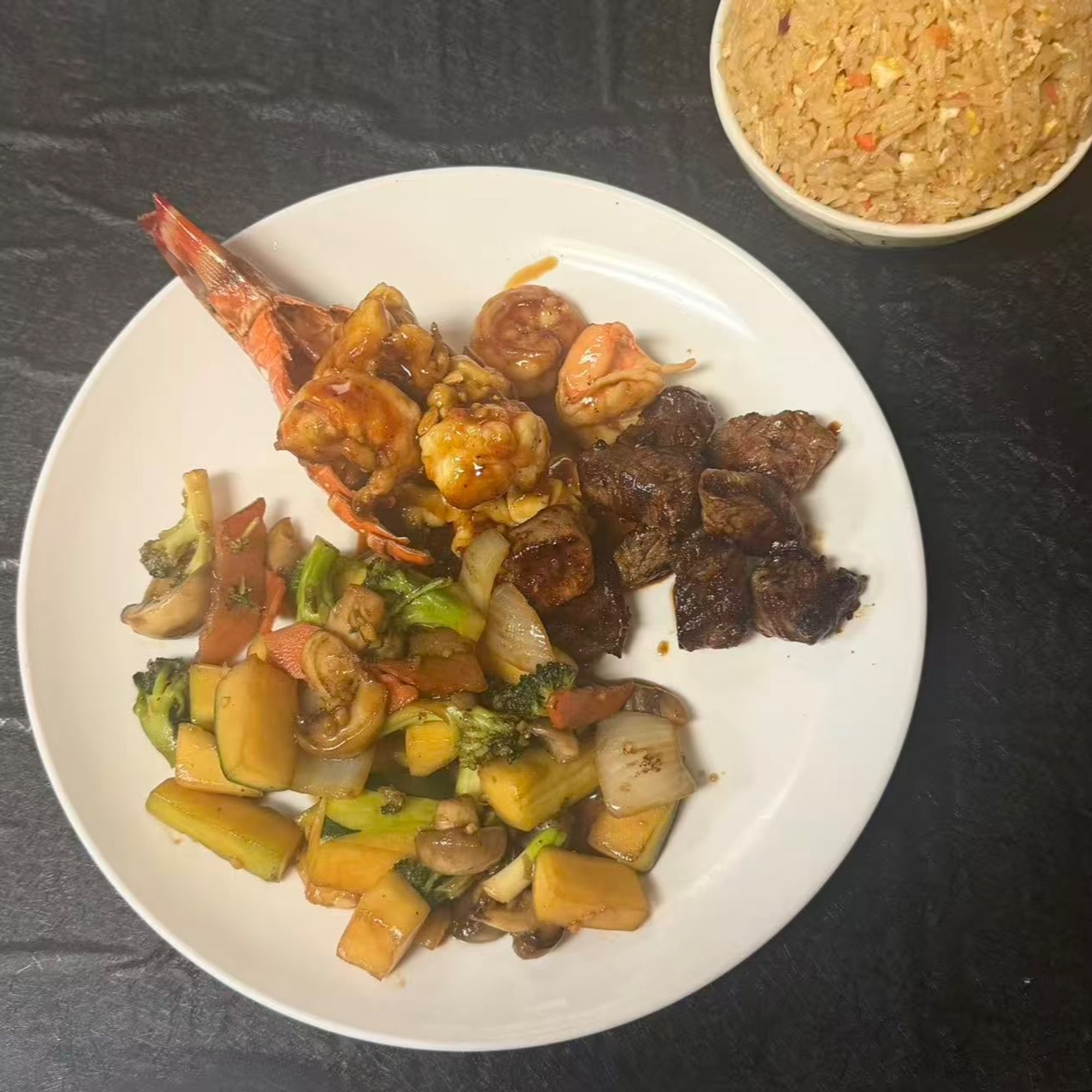 Hibachi Angus Steak and Shrimp Combo