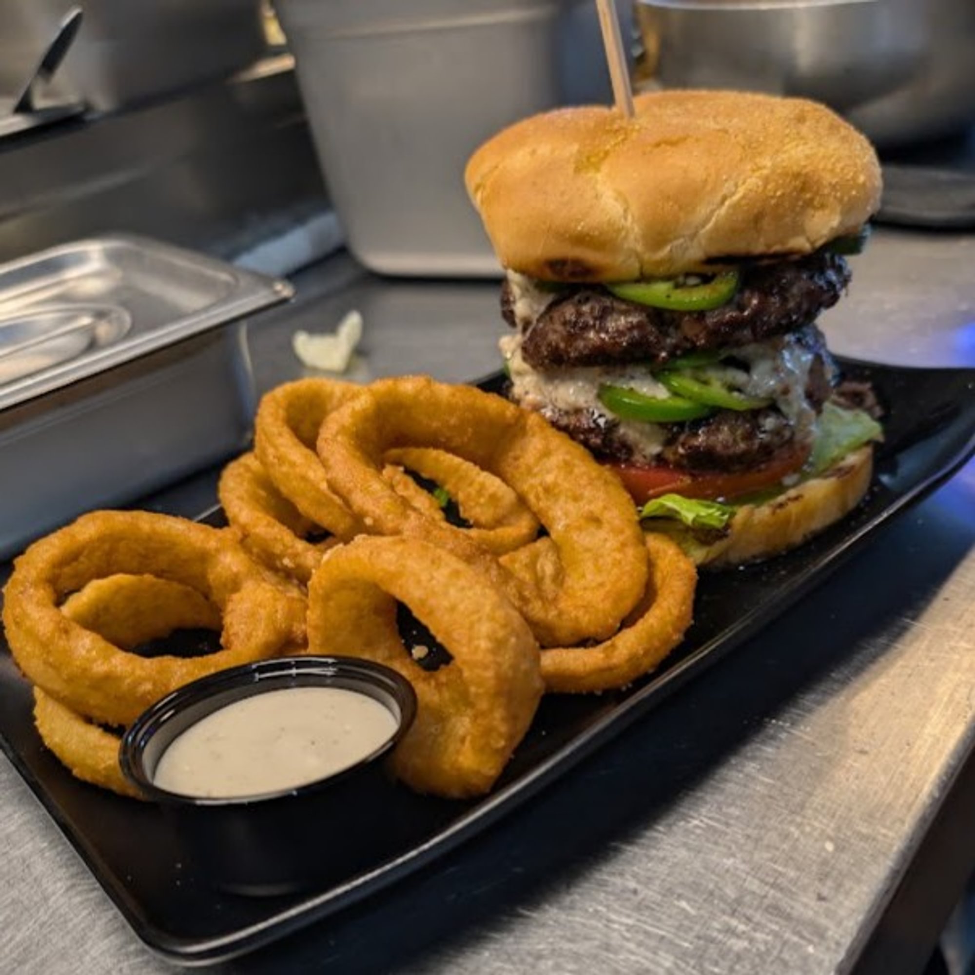 Jala Buenos Bleus Burger
