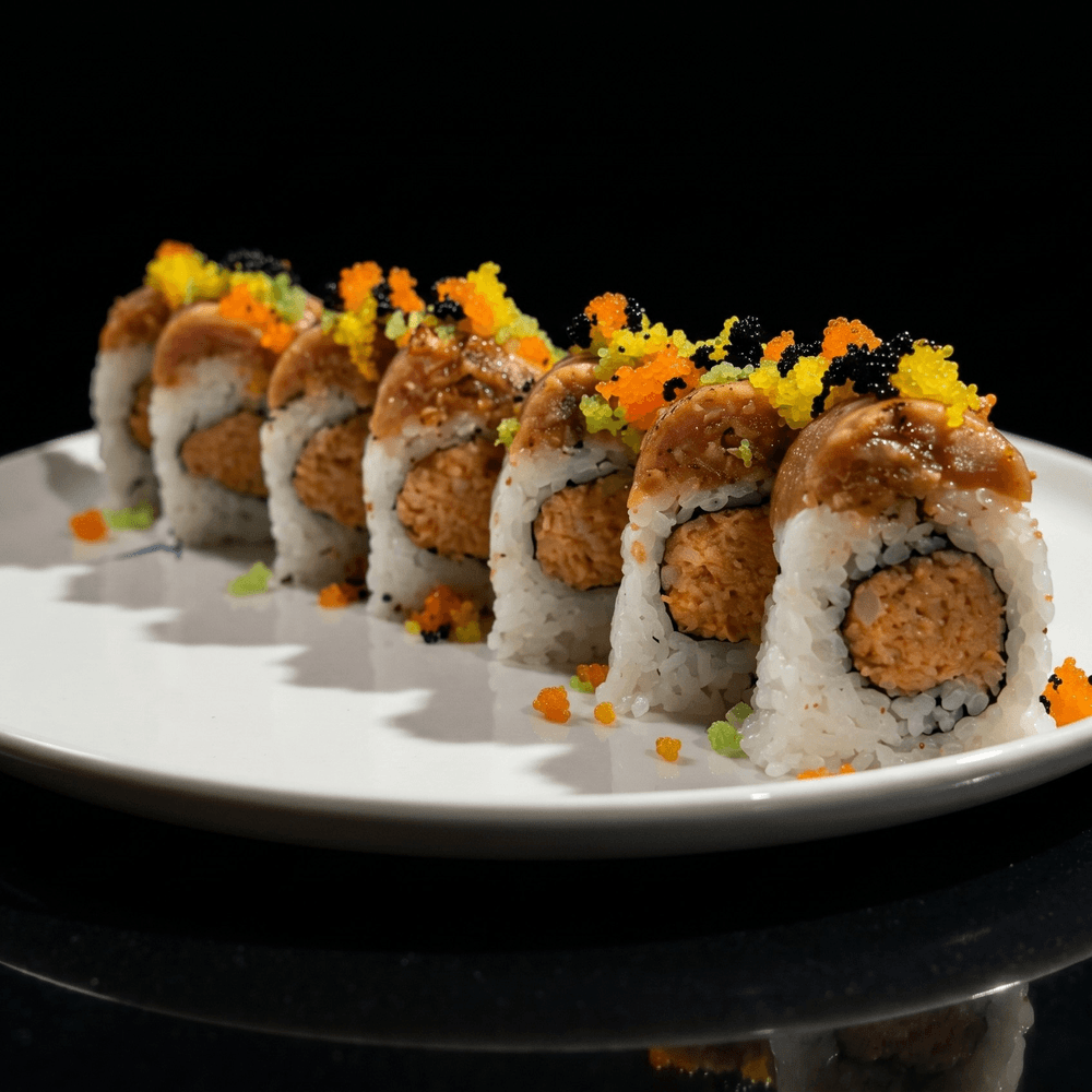 Flaming Rainbow Roll