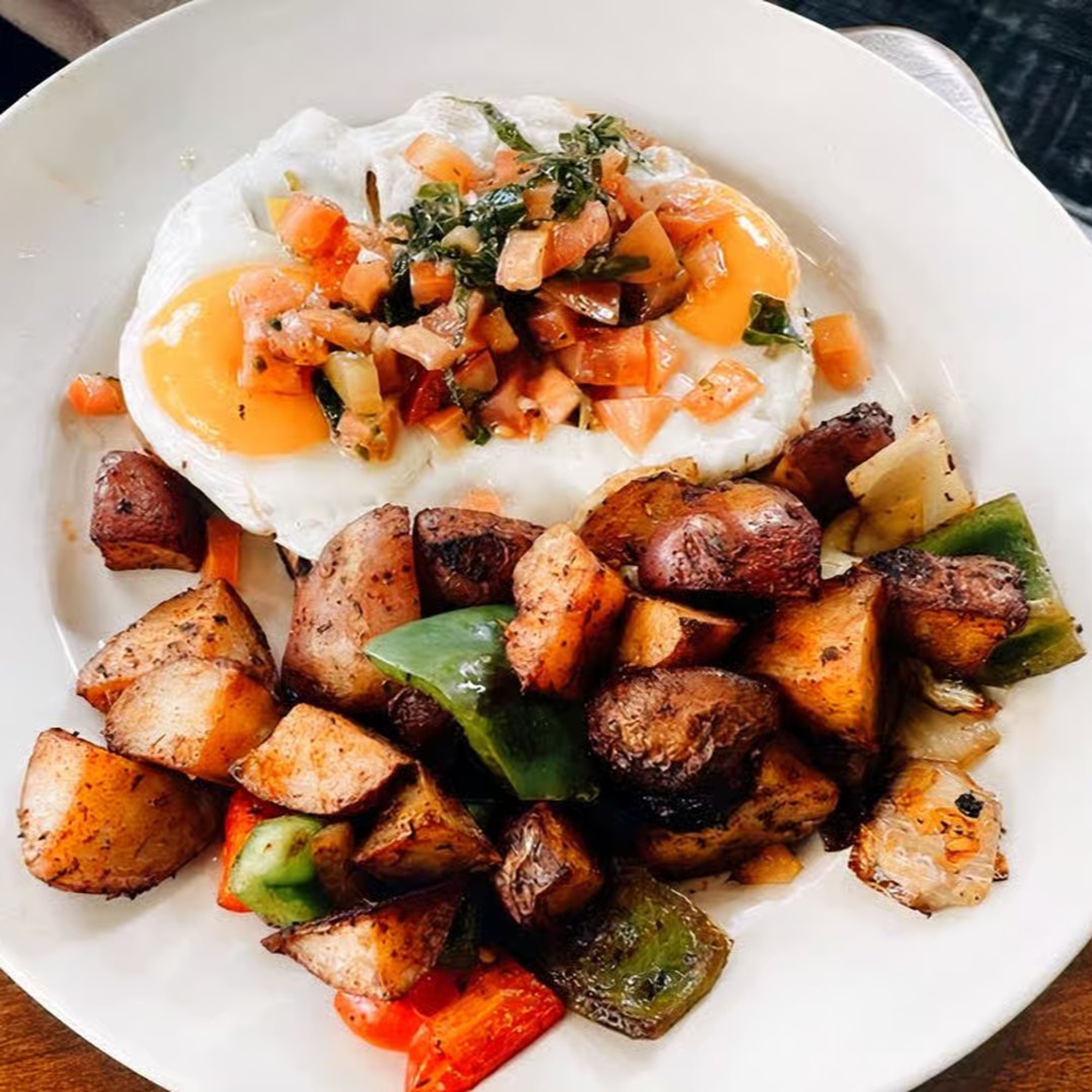 Eggs Bruschetta