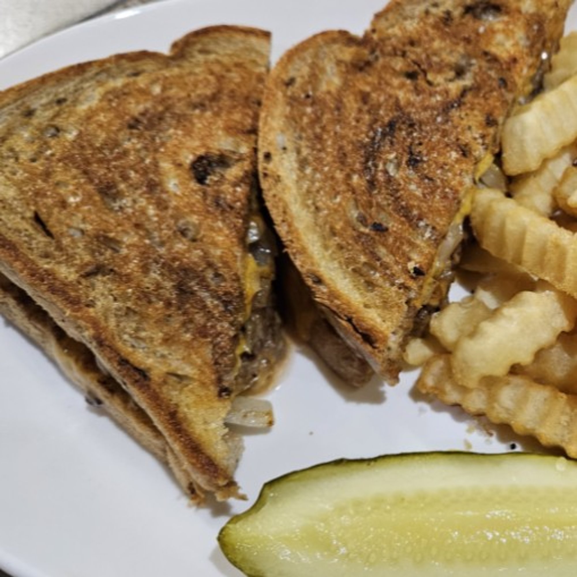 Patty Melt on Rye