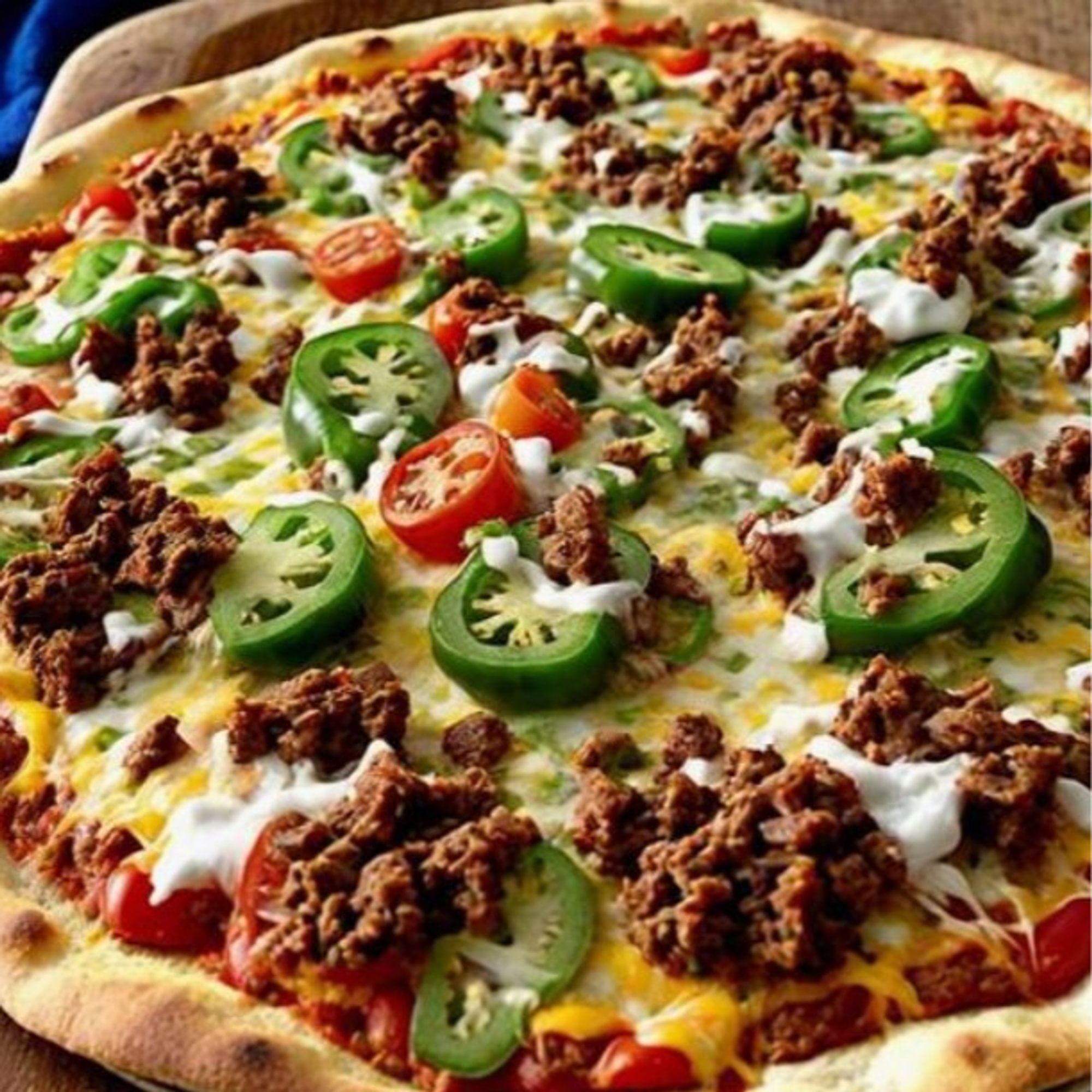 Beef Taco Pizza