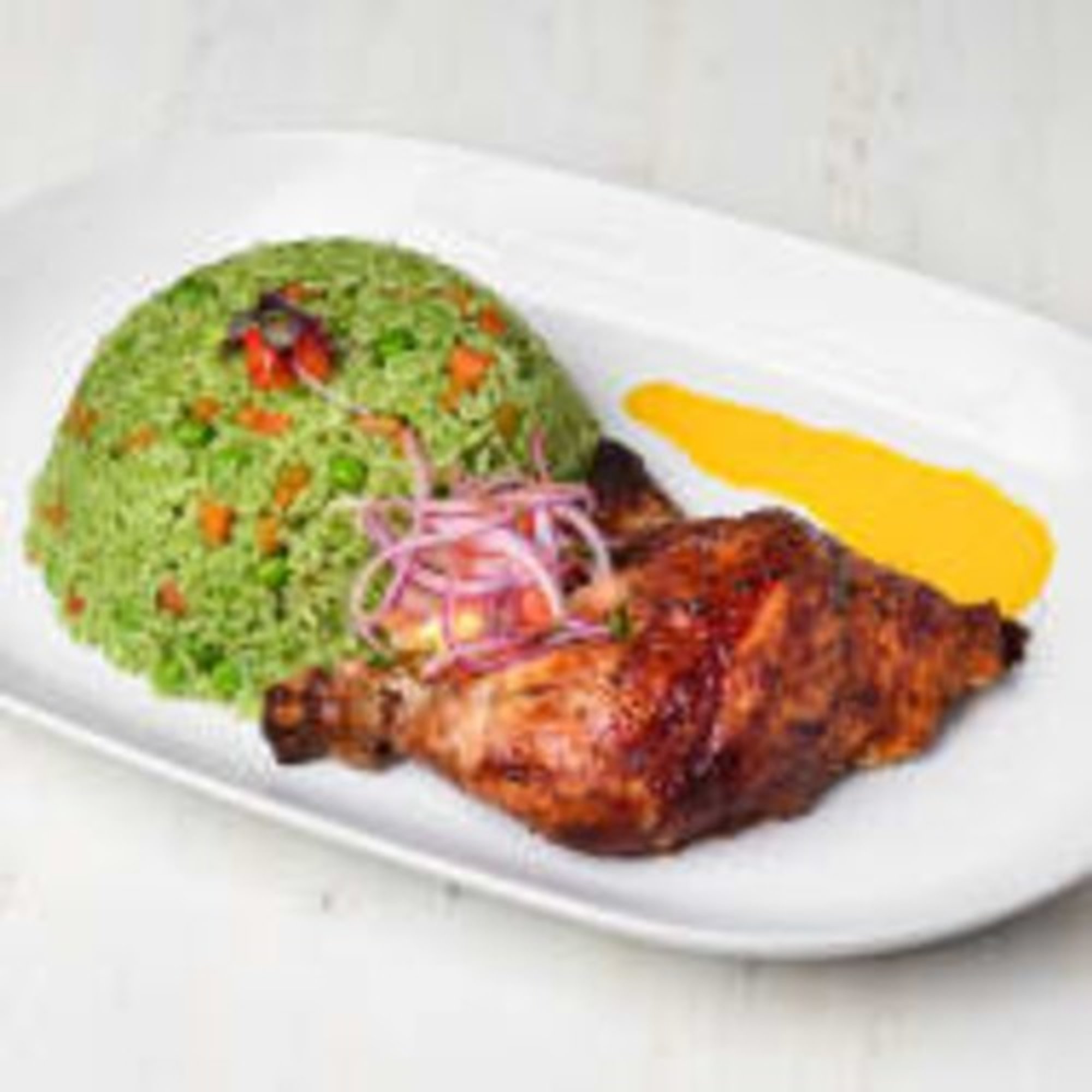 Arroz Con 1/4 Pollo Brasa