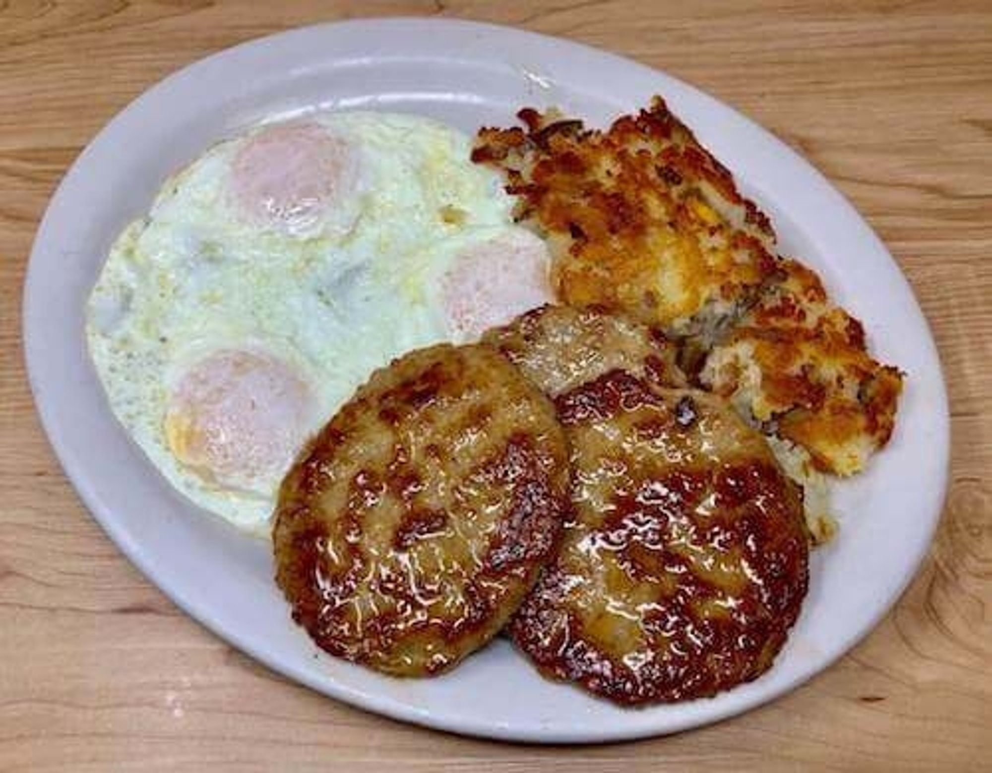 Sausage Patties and Eggs