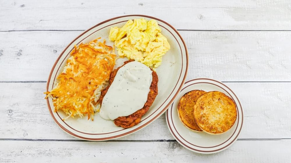 Chicken Fried Steak and Eggs