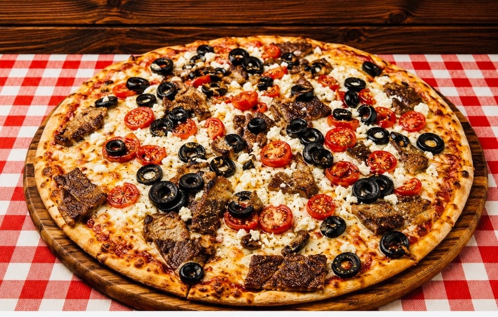 Lg Greek Gyro Pizza 14 (Italian Style)