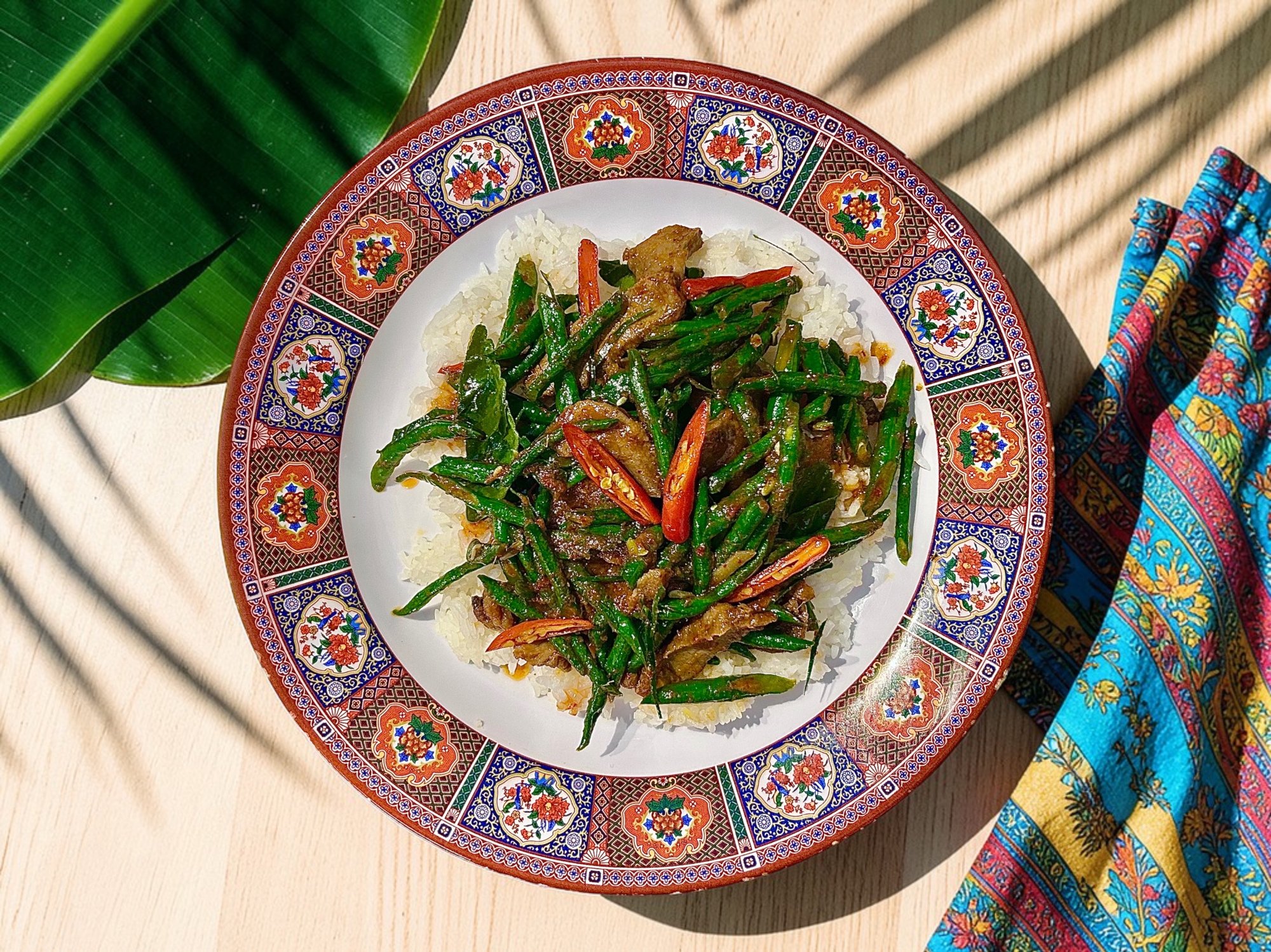 #35 Long Bean Stir Fry ผัดพริกขิง
