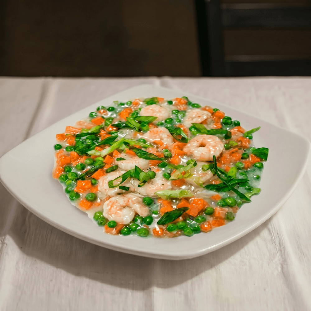 Fresh Jumbo Shrimp with Lobster Sauce
