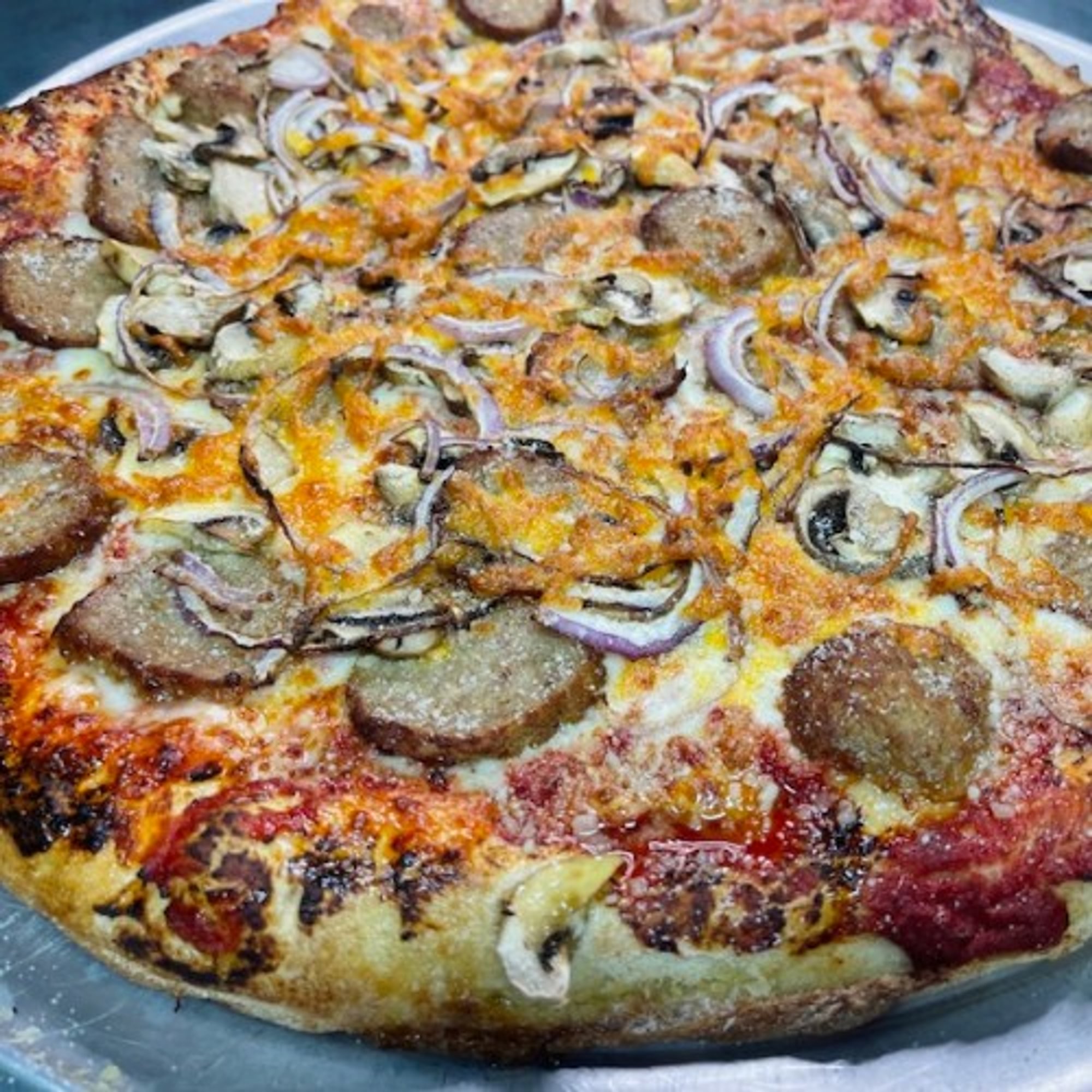 Motor City Meatball Pizza