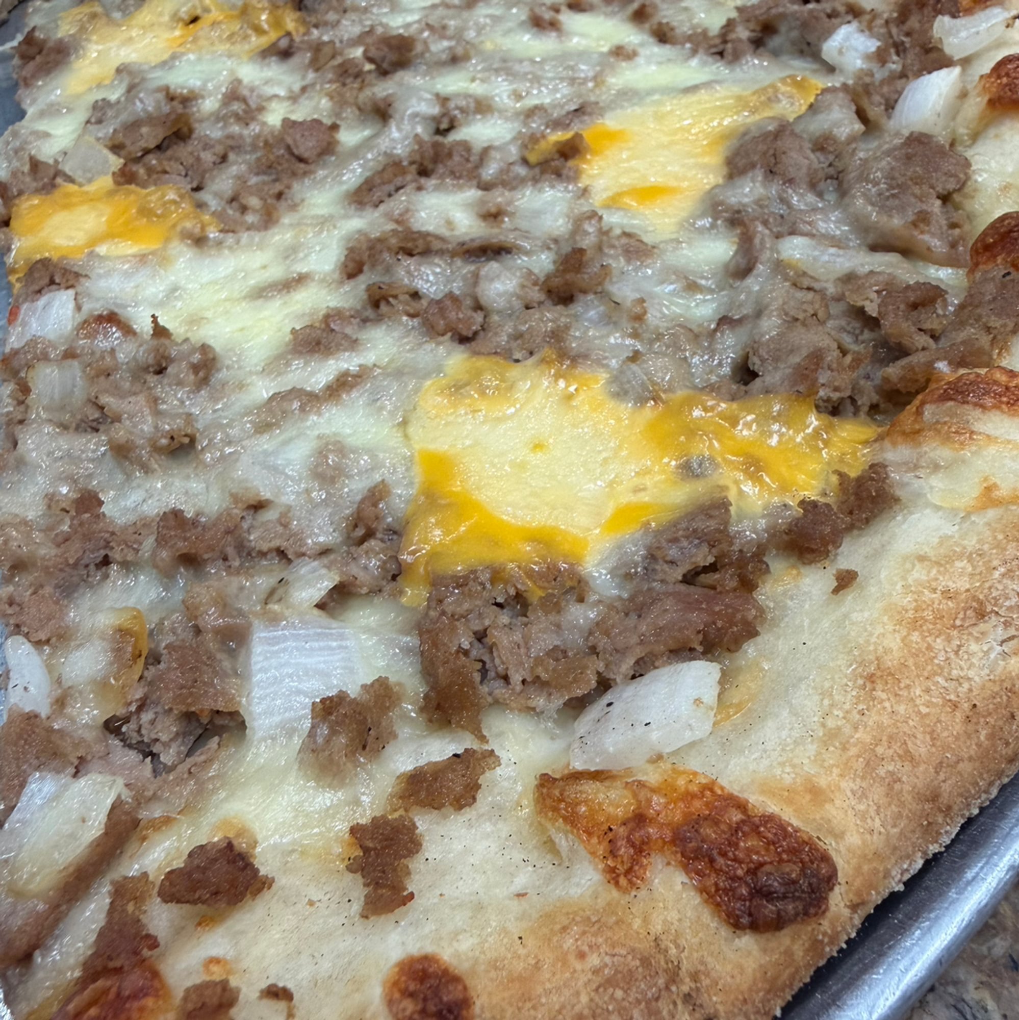 Cheesesteak Pizza