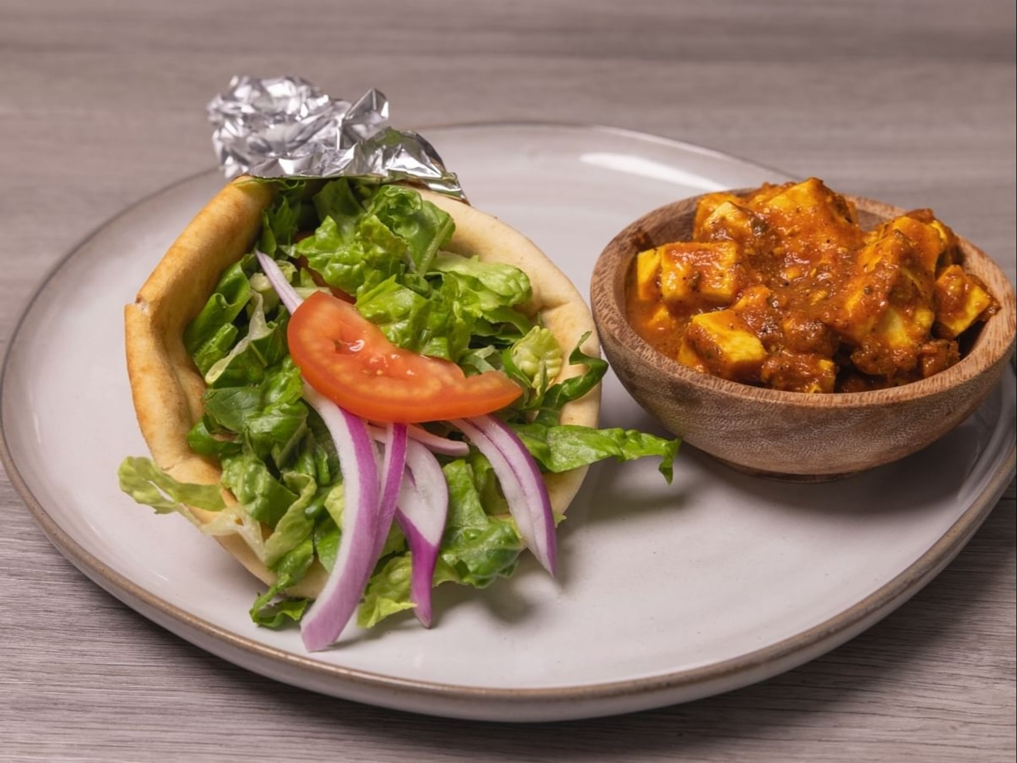 Karahi Paneer Wrap