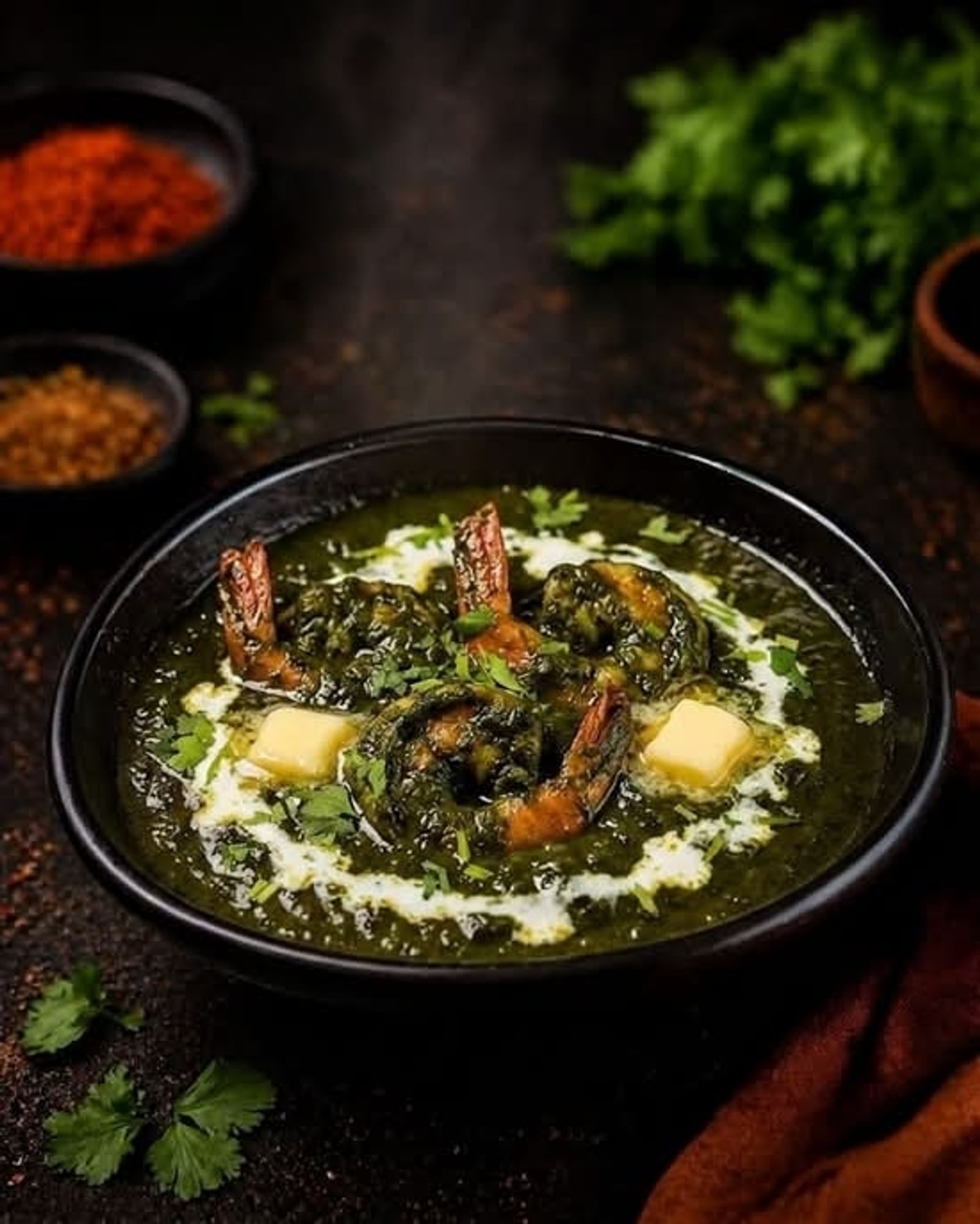 Palak Shrimp