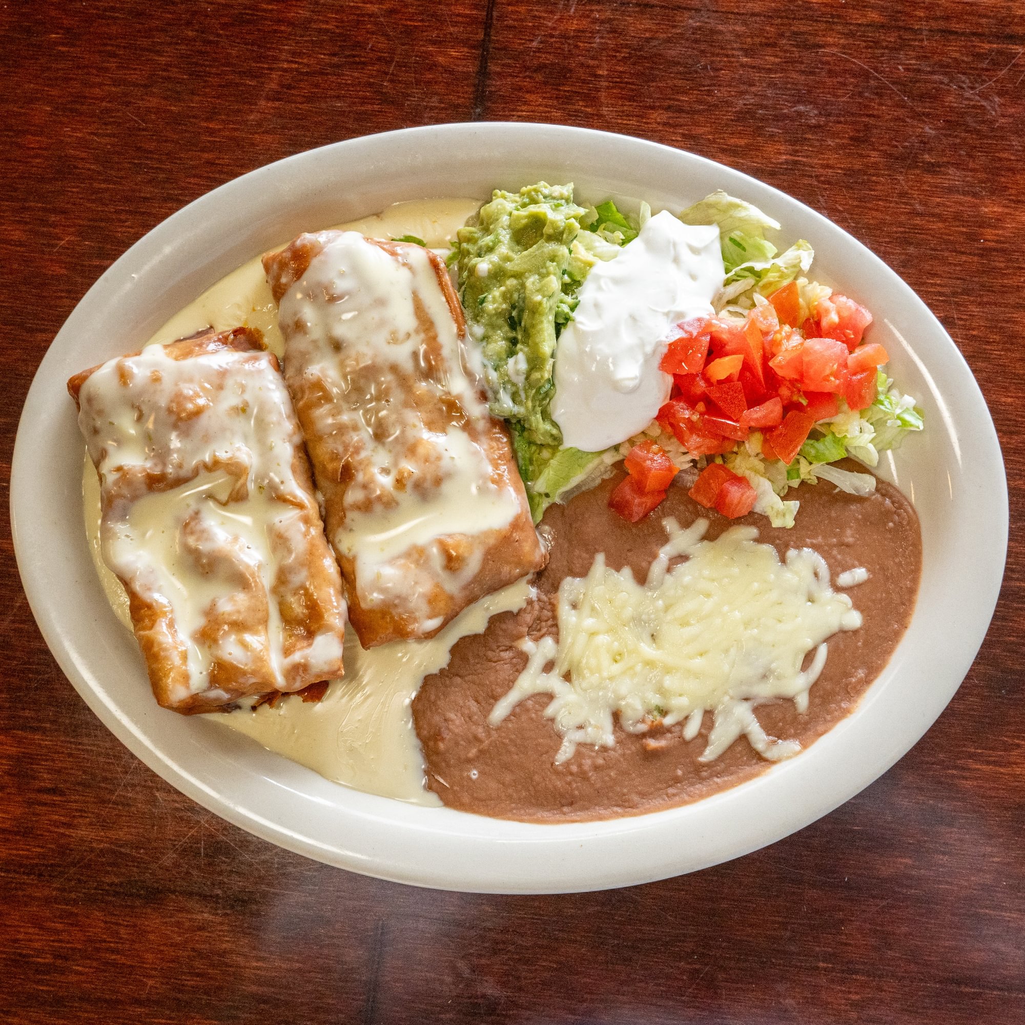Chimichanga (Ground Beef or Shredded Chicken)
