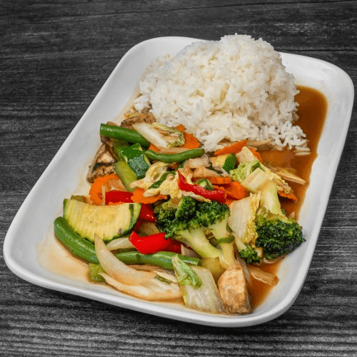 MIXED VEGETABLES (RICE PLATE)