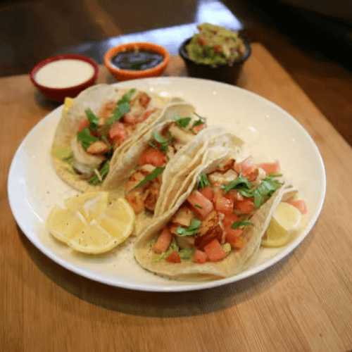 3 Salmon Tacos