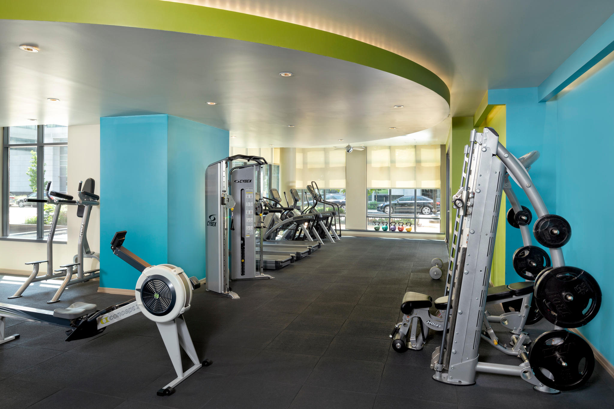 24-Hour Fitness Center with Cardio and Strength Training