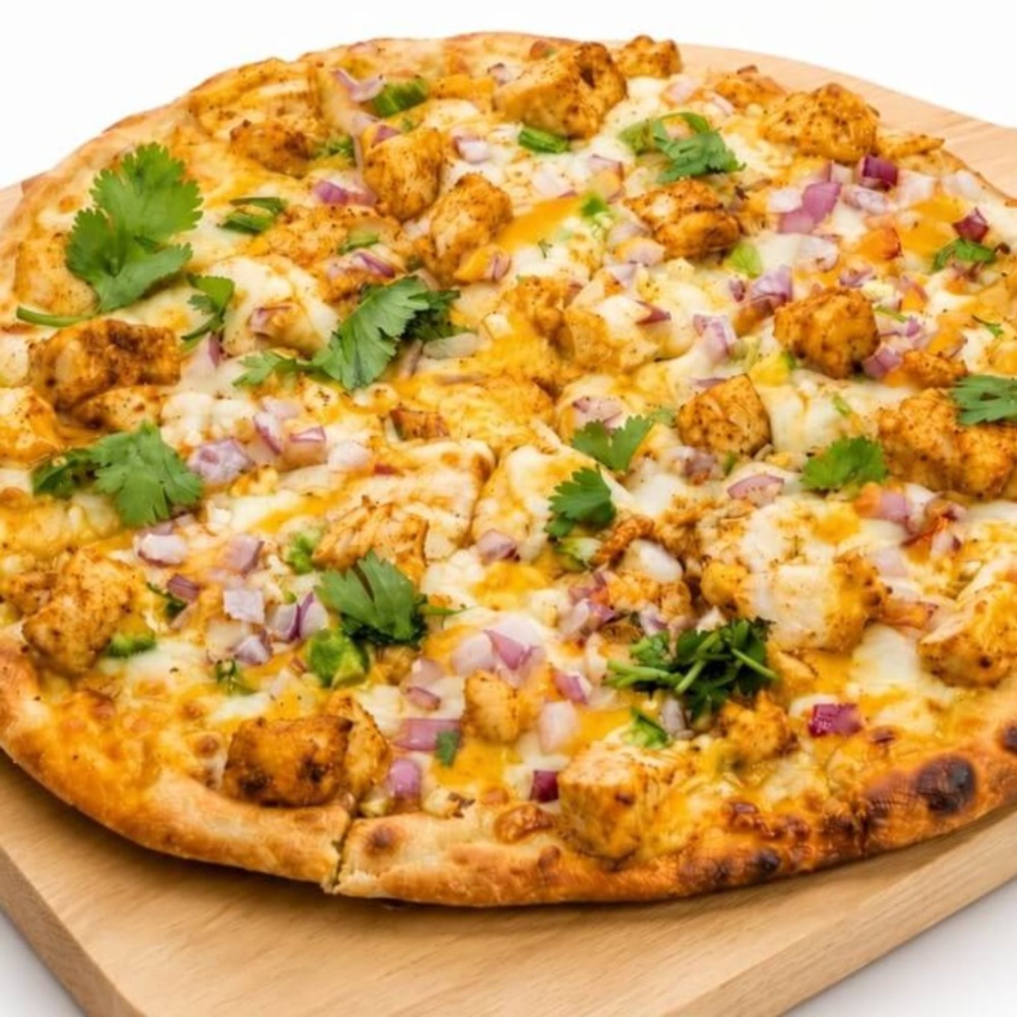 Butter Chicken Naan Pizza Twist