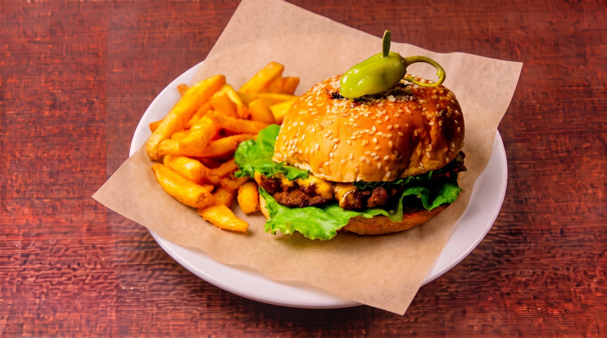 Cheeseburger with Fries