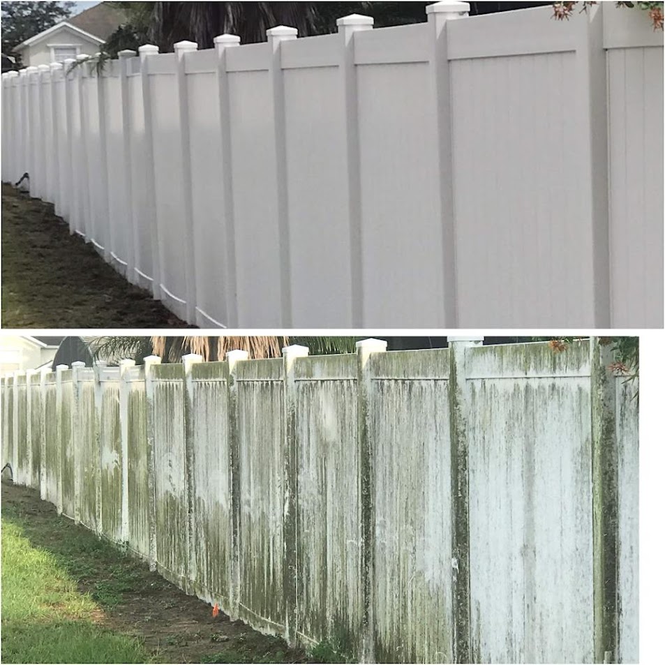 Vinyl Fence Pressure Washing