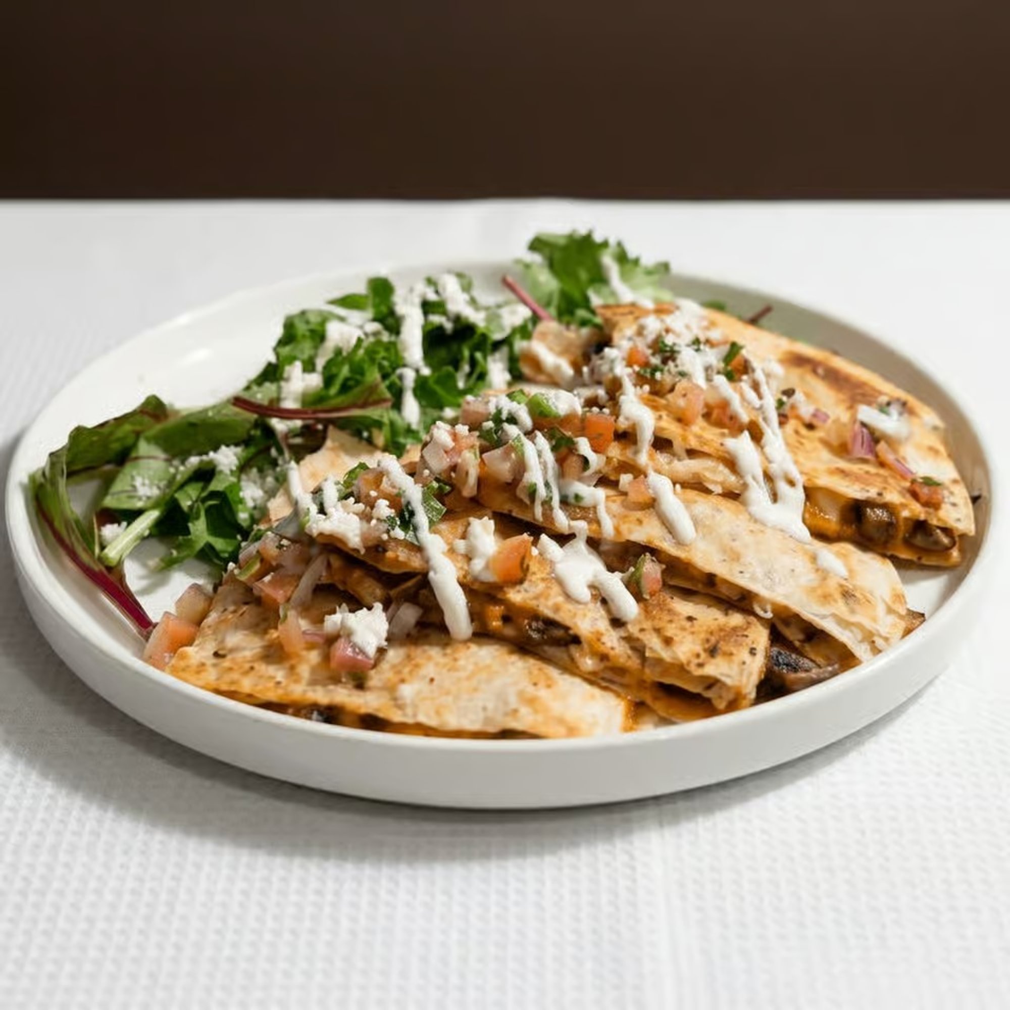 Spinach and Chicken Quesadilla