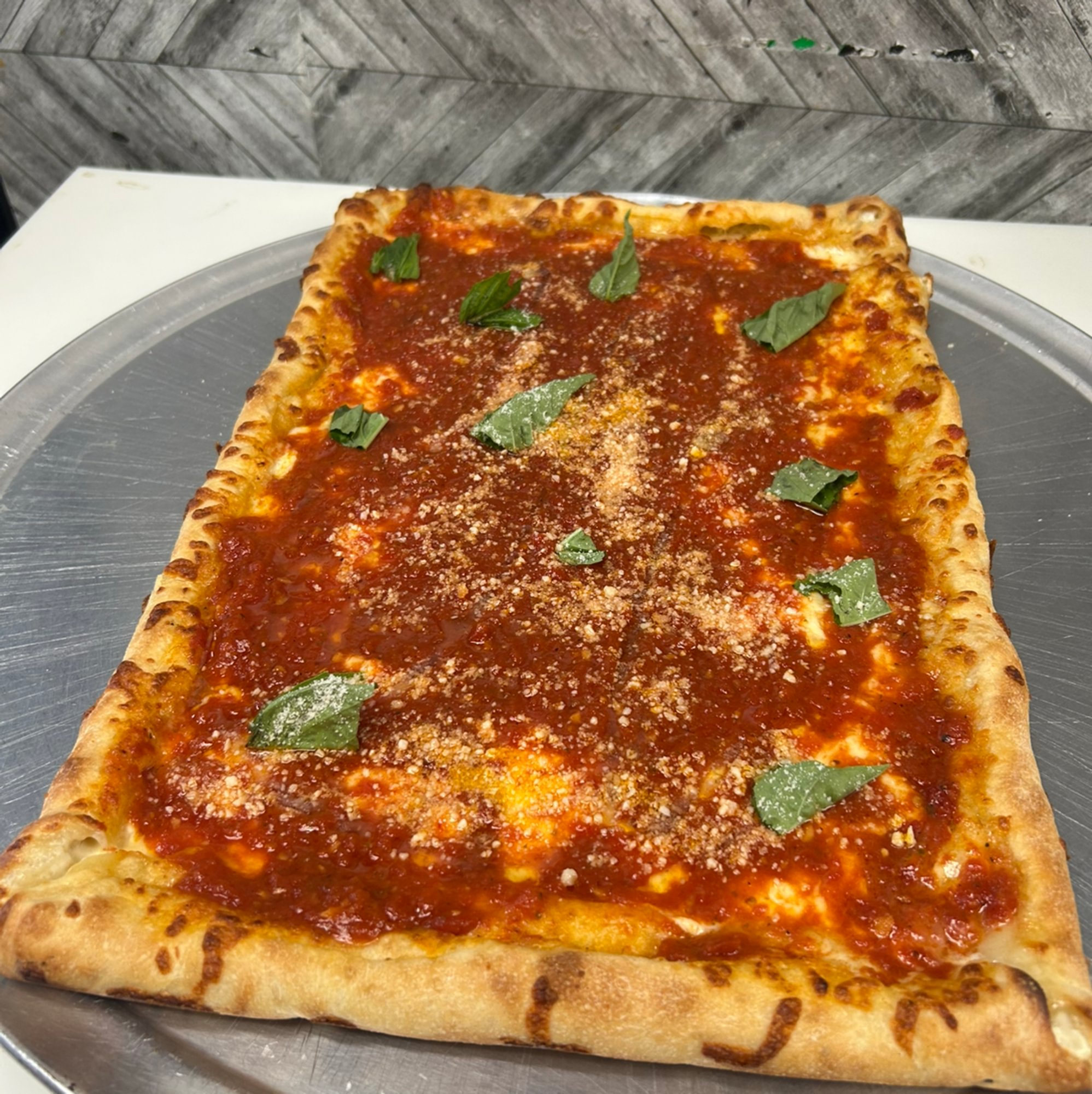 Upside Down Square Pizza