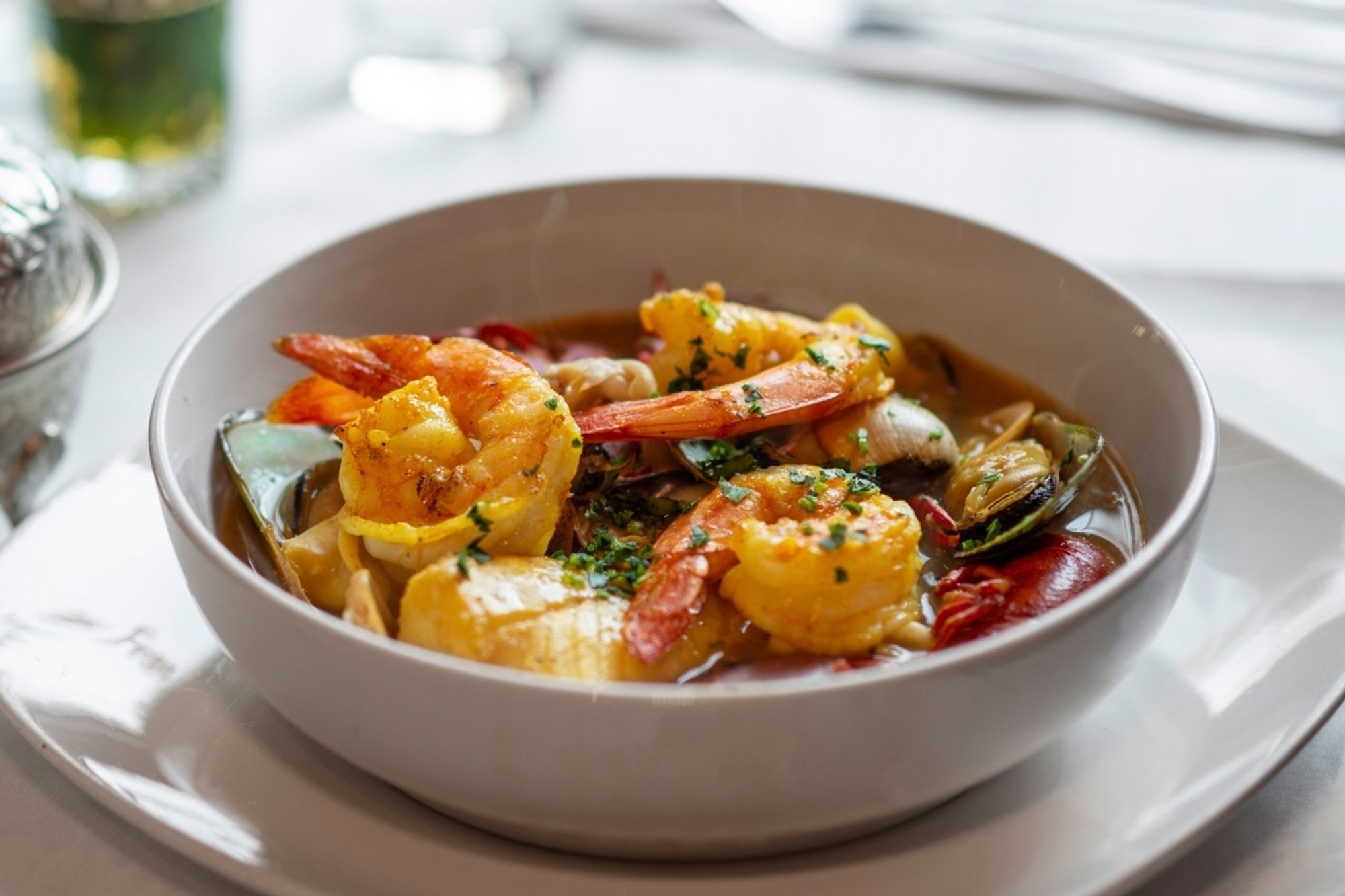 Mediterranean seafood platter