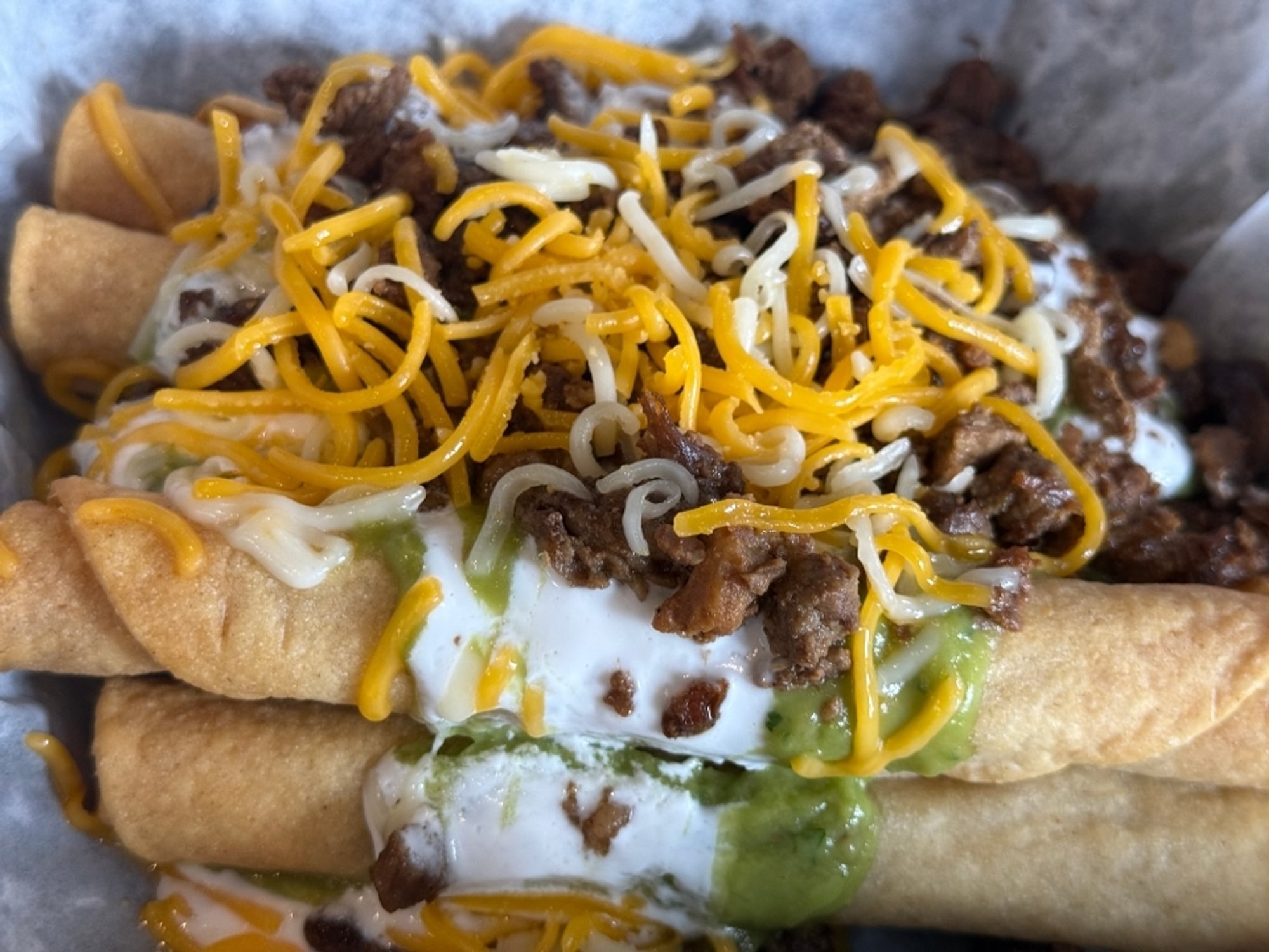 5 Rolled Tacos with Carne Asada