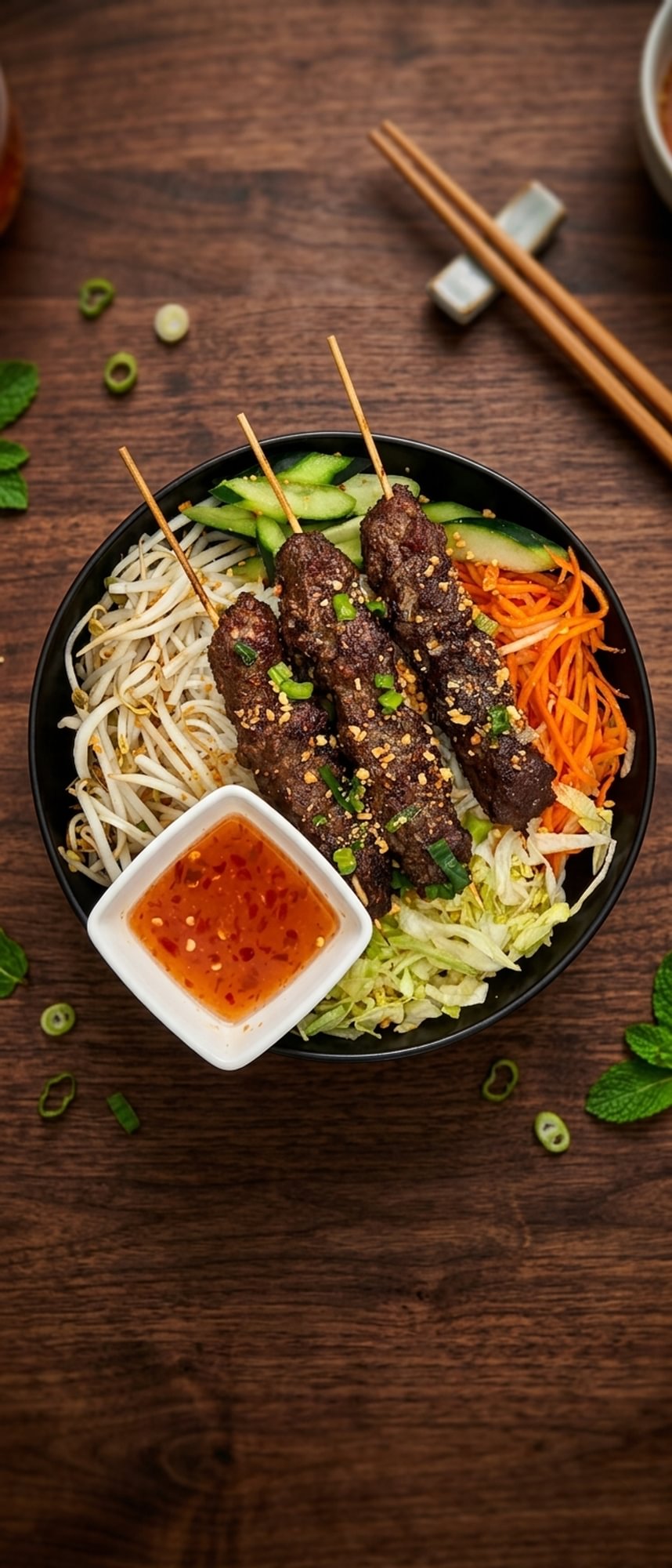 Grilled Beef Skewer Vermicelli