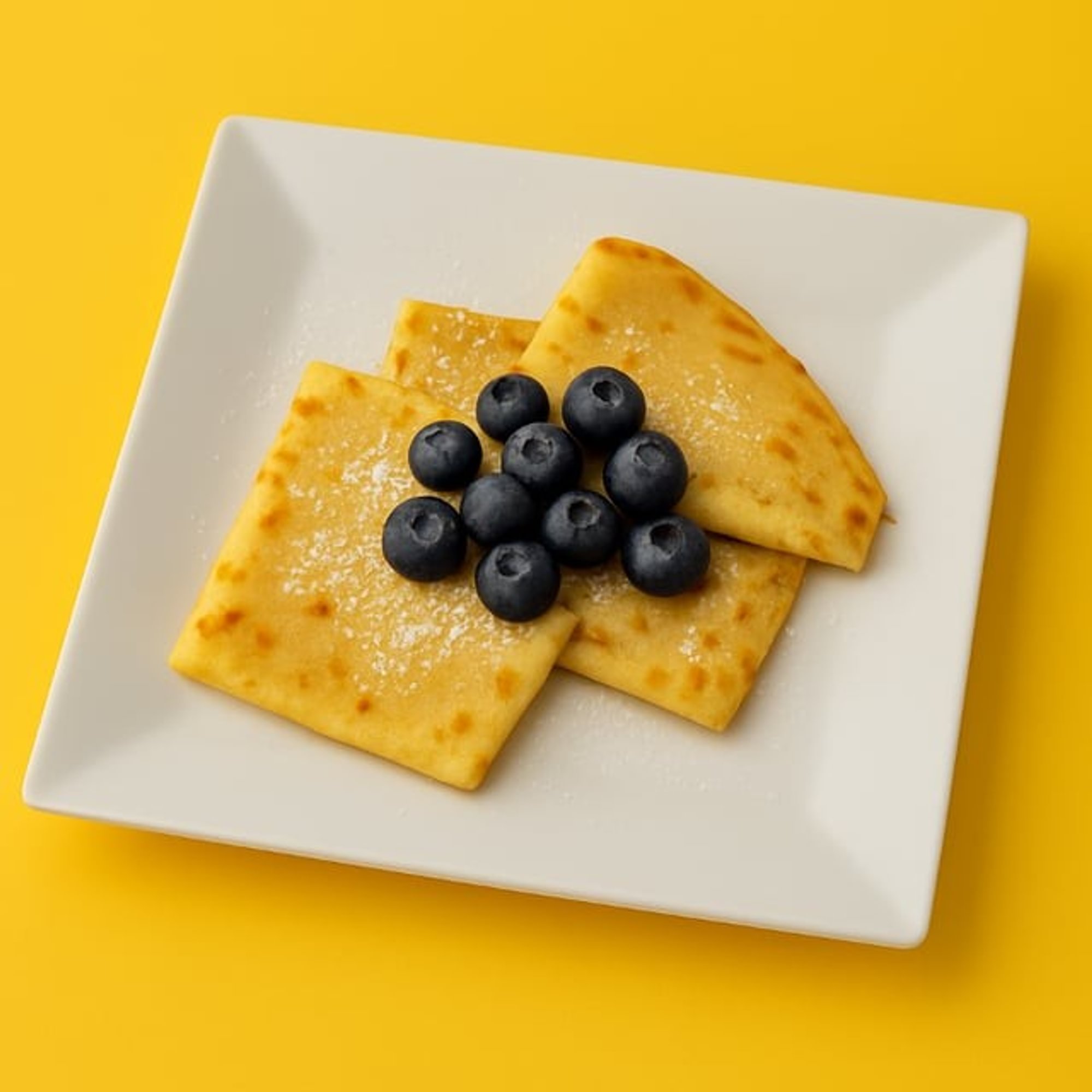 Blueberry & Sour Cream Crepes