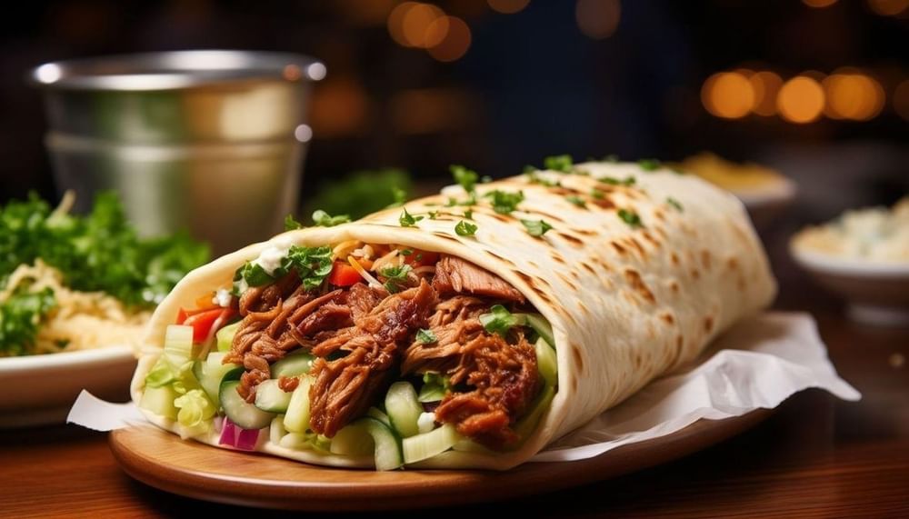 Pulled Beef Barbacoa Burrito