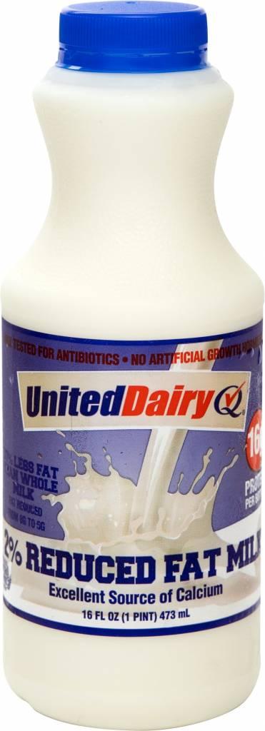 United Dairy 2% Milk Pint