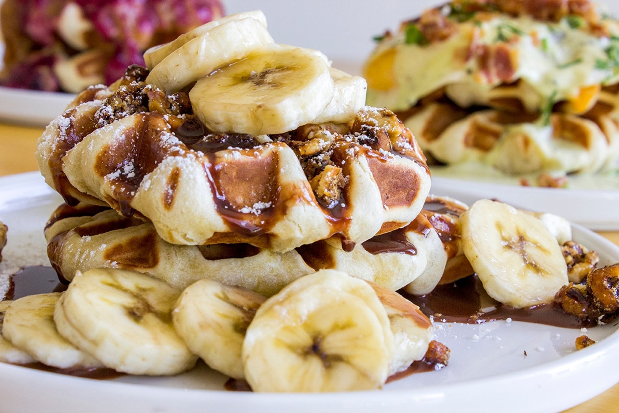 Banana Nutella Waffle