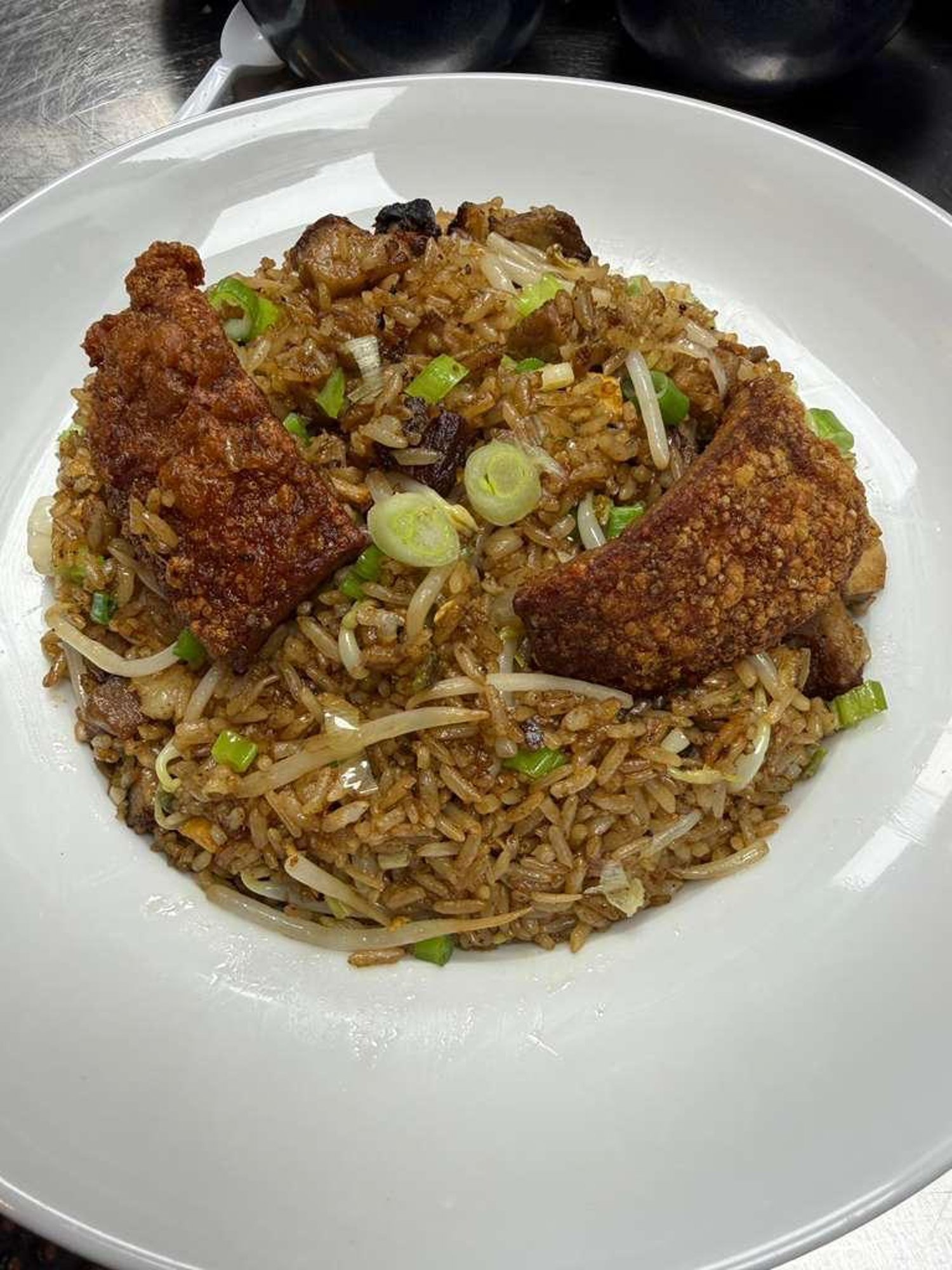Arroz Chino Venezolano Con Chicharron