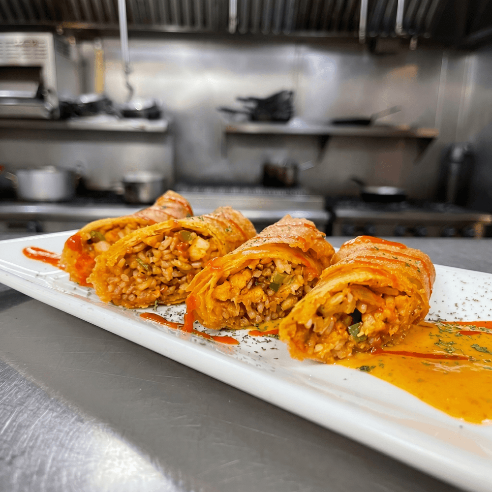 Jambalaya Spring Rolls