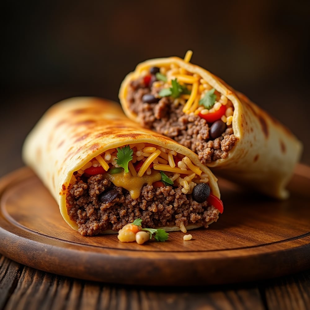 Ground Beef Burrito