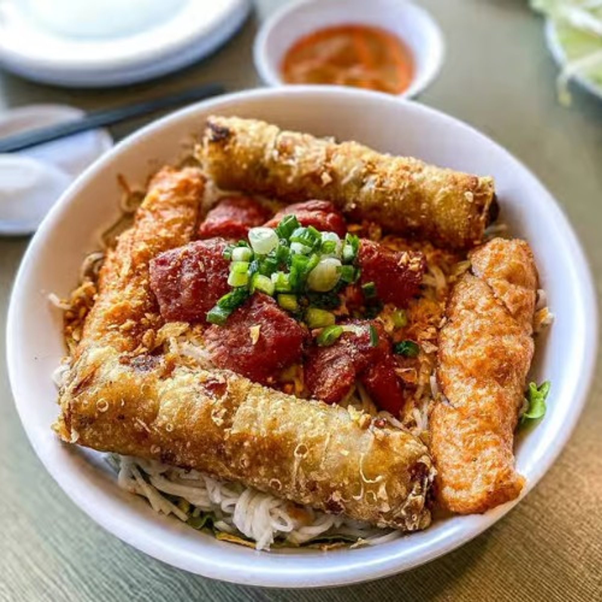 (BUN) Dry / Rice Vermicelli Noodle Bowl (3 Items)