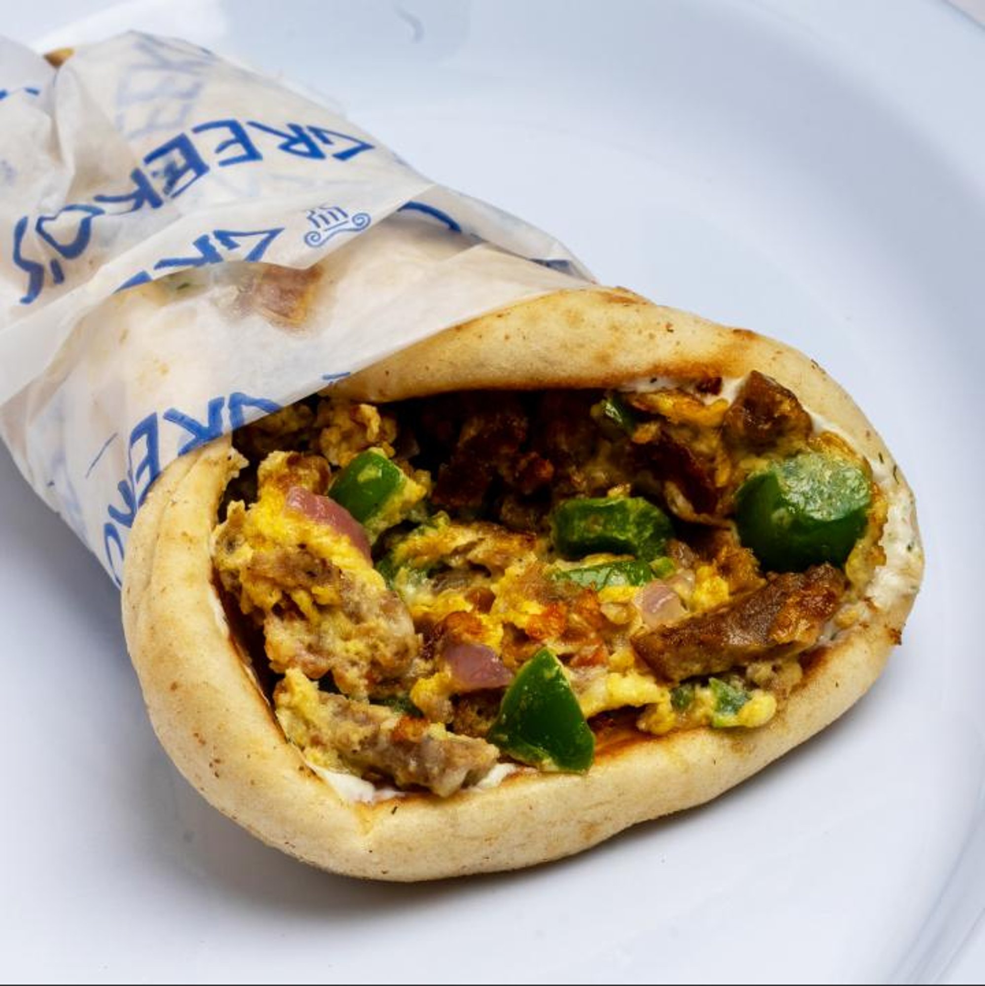 Greek Omelette Pita