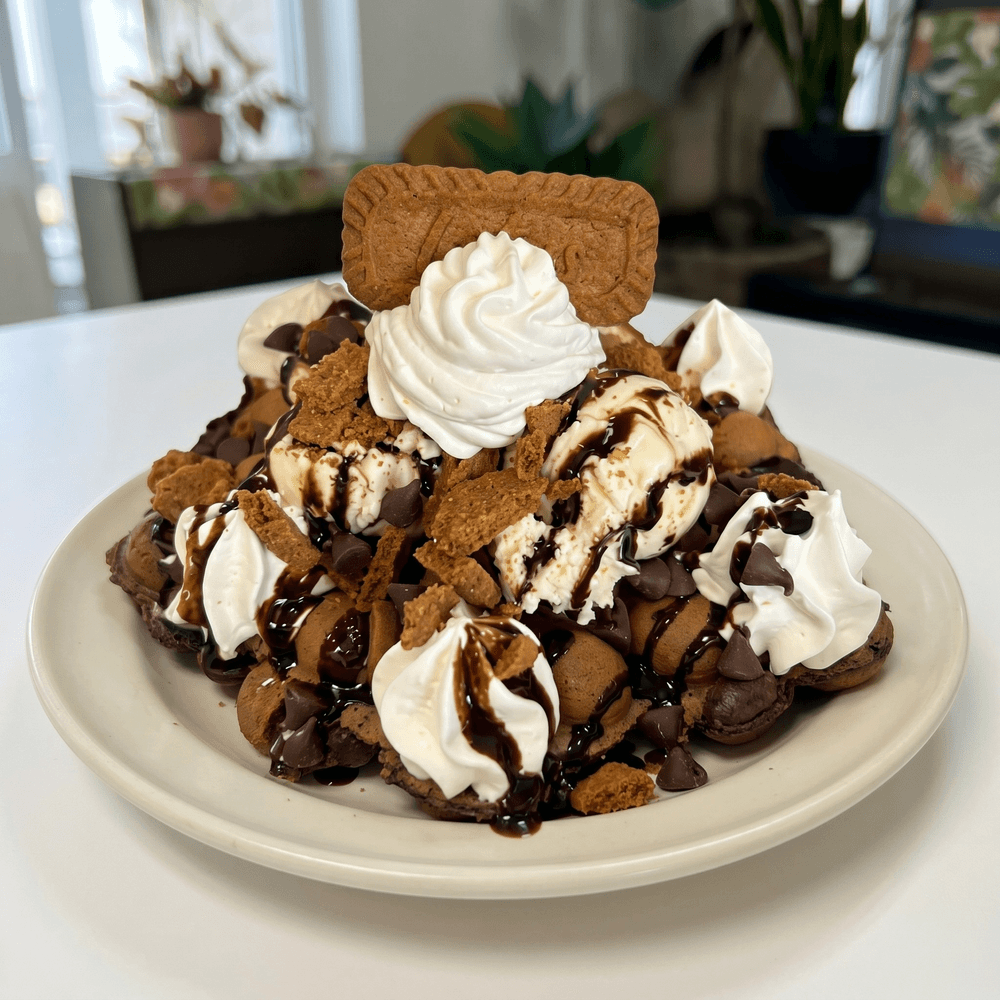 S'mores Kookie Crunch Waffle Sundae