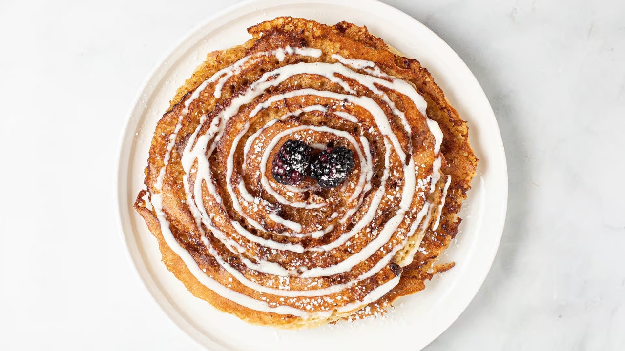 Cinnamon Roll Pancakes