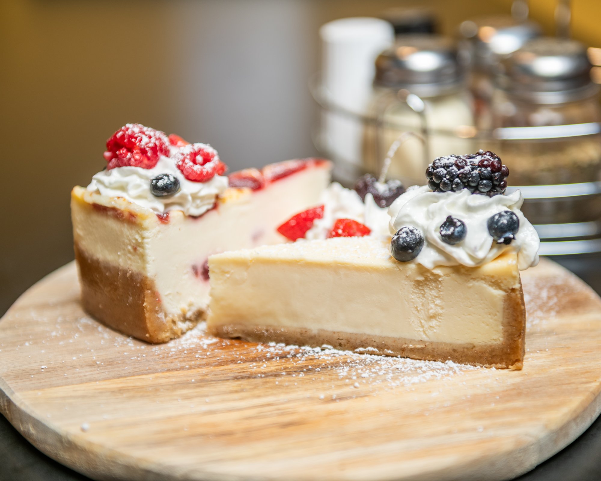 Raspberry White Choc Cheesecake