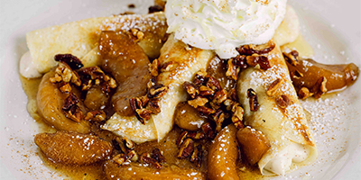 Sweet Home Apple Bourbon Crepe