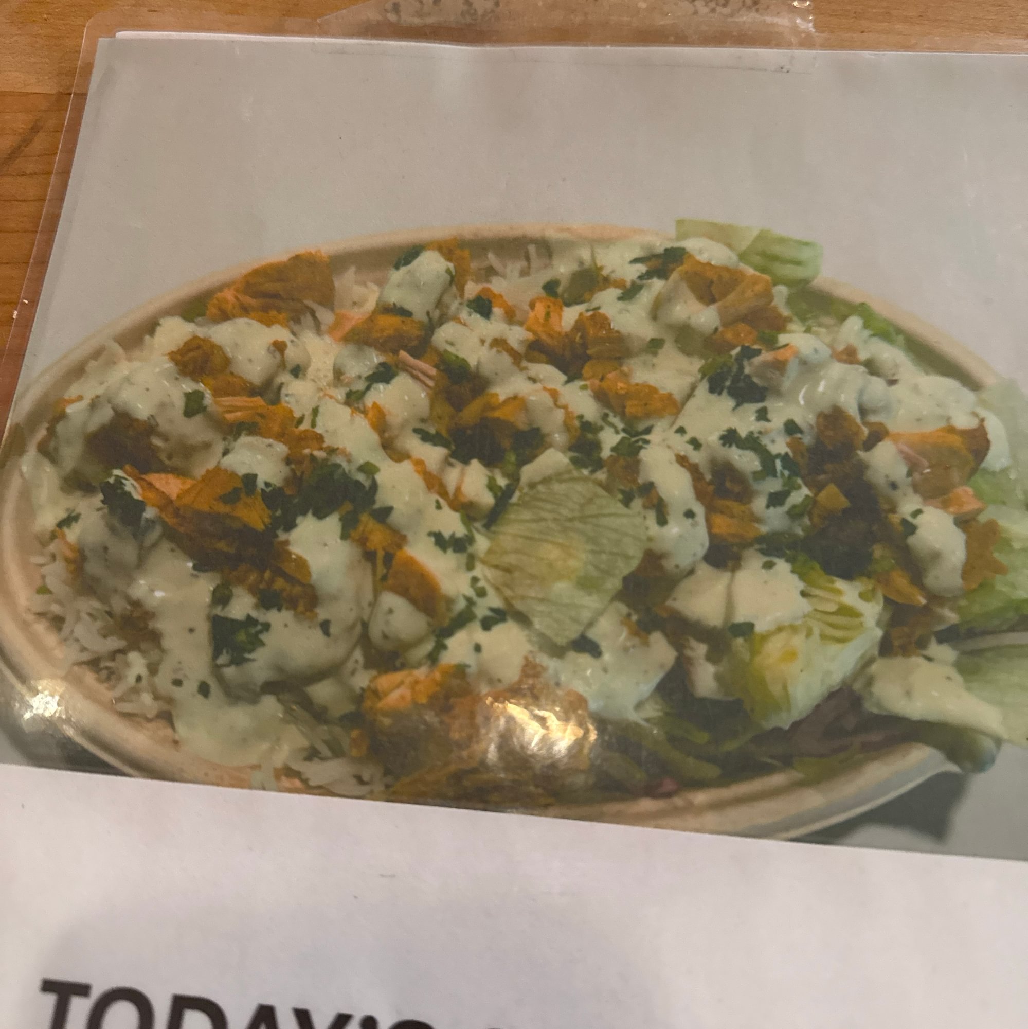 12. Chicken over rice